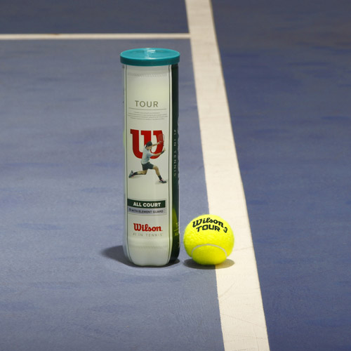 Wilson Roland Garros, WRT116402 Palline da Tennis Ufficiali, 2 Tubi da 4 Palline, Tutte Le Superfici, 18 x 8
