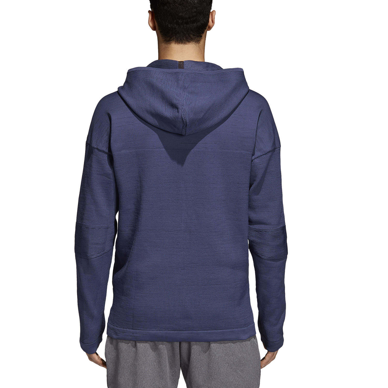 adidas Full Zip Men's Tennis Hoodie Blue/Lime