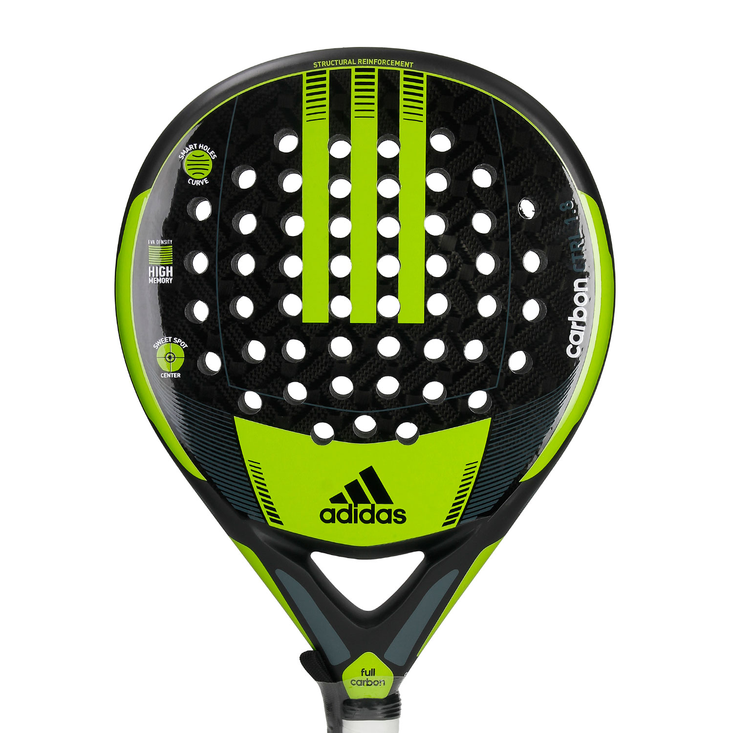 adidas Carbon CTRL 1.8 Padel Racket - Black/Lime