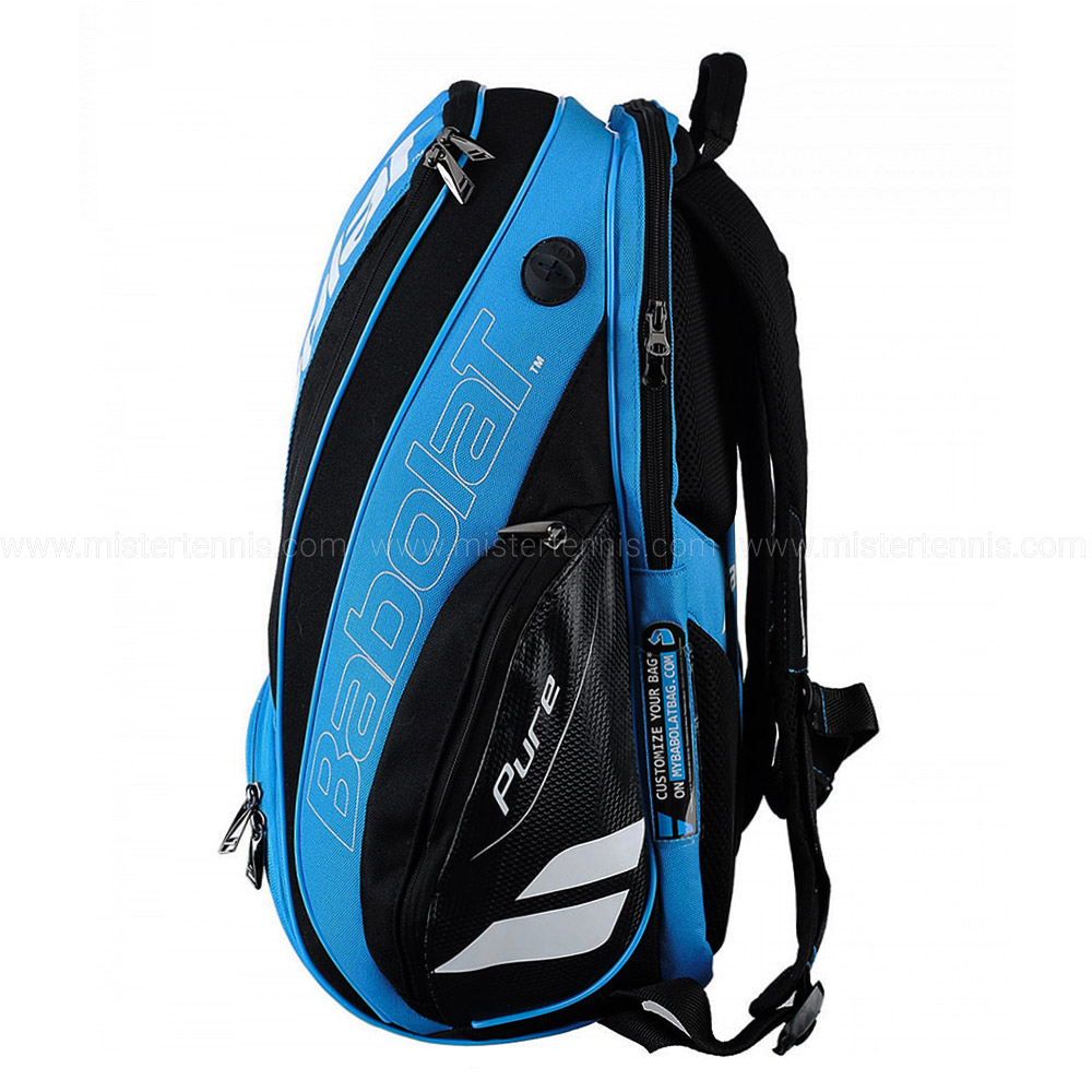 Babolat Pure Tennis Backpack 2018 Blue Mistertennis Babolat Pure Backpack 2018 Blue Black White