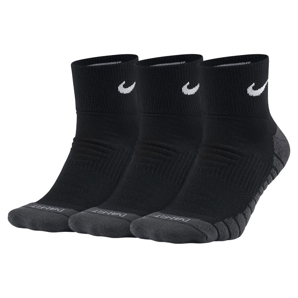 Nike Dry Cushion x 3 Socks - Black/Grey