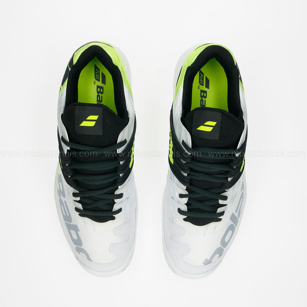 Babolat Propulse Fury Clay Men's Tennis Shoes - White/Volt