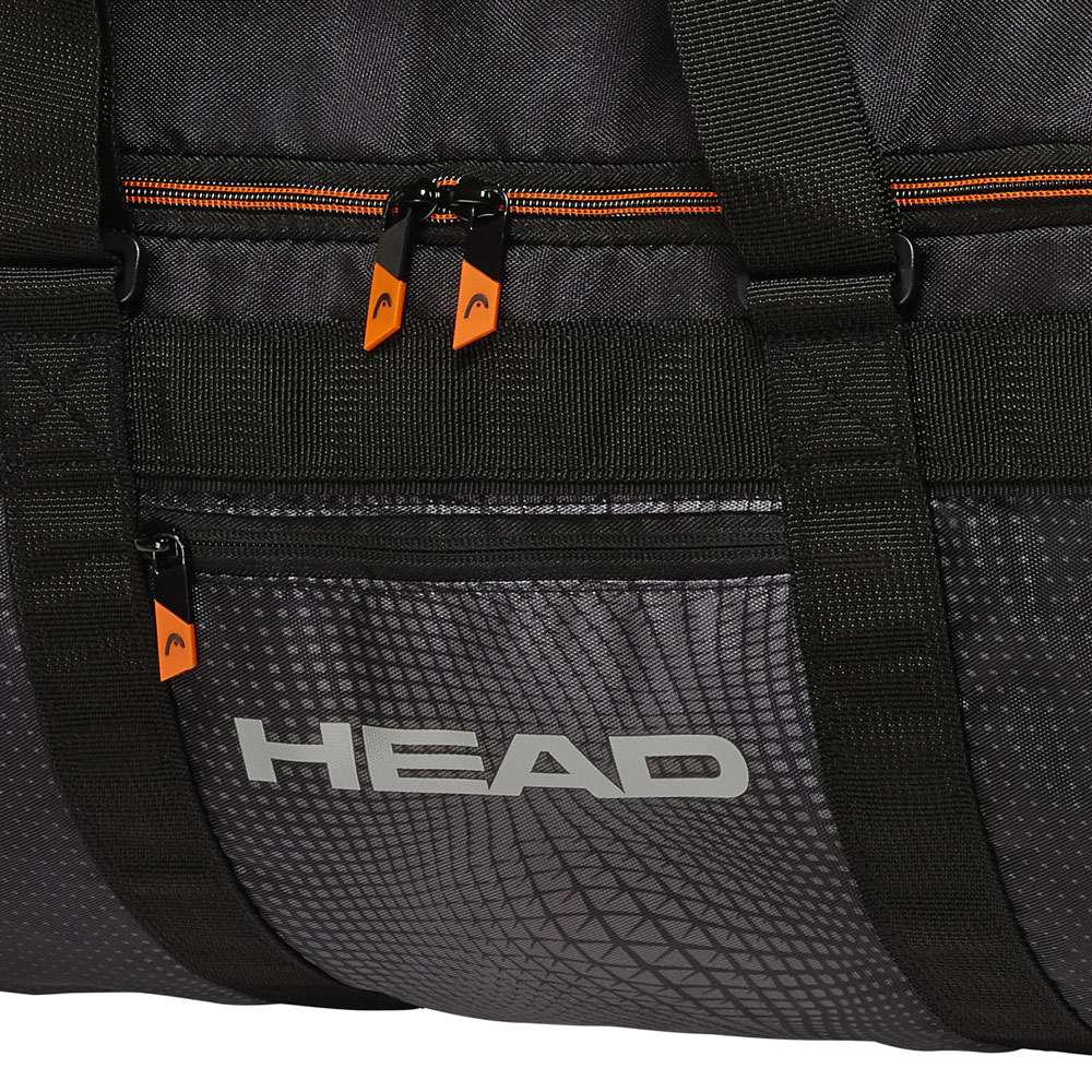 Head Tour Team Club Tennis Bag Black Grey