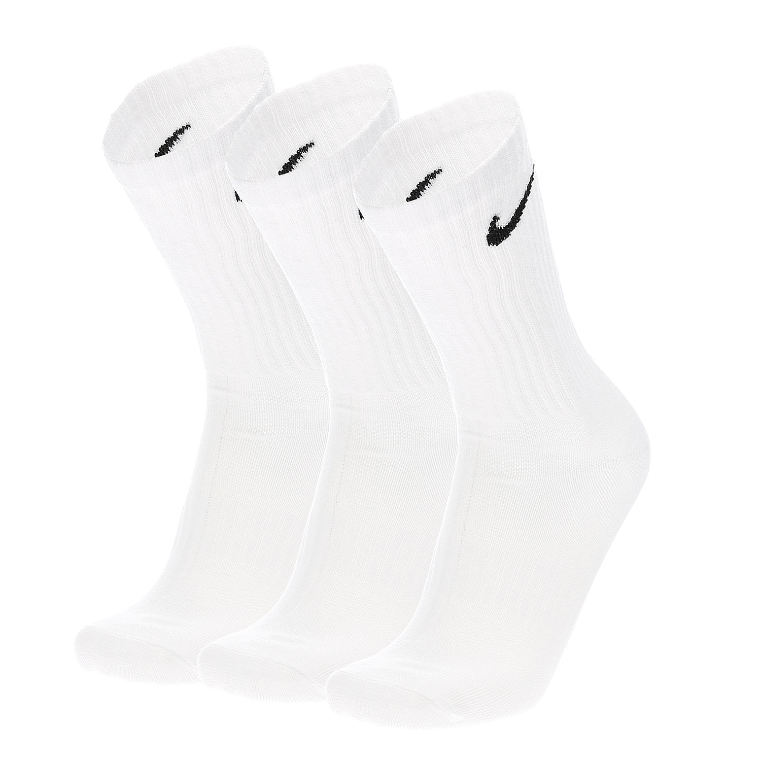 adolescentes disculpa menos Nike Everyday Lightweight Crew Calcetines Tenis Hombre White