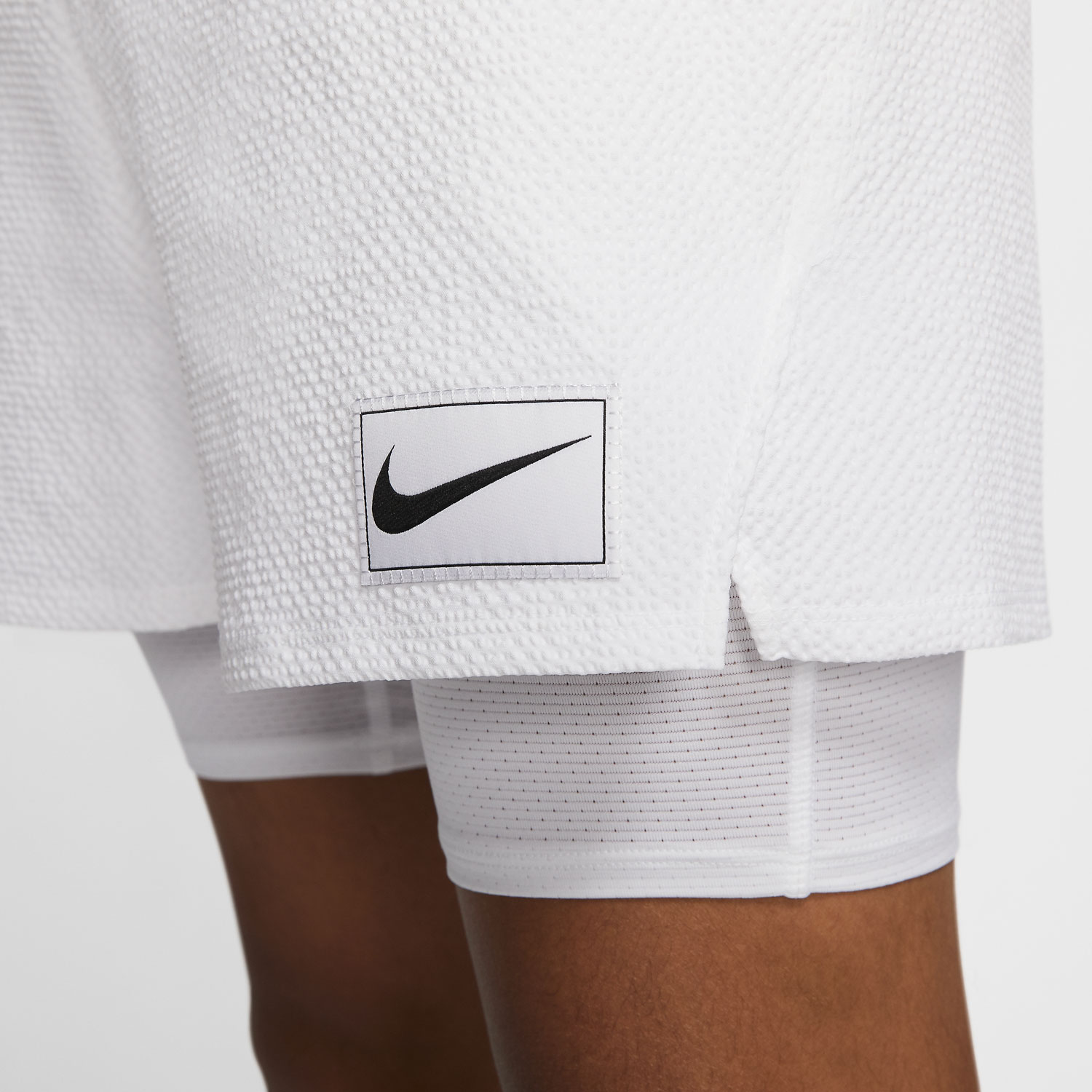 Nike Court Ace 2 in 1 Men's Tennis Shorts - White/Black