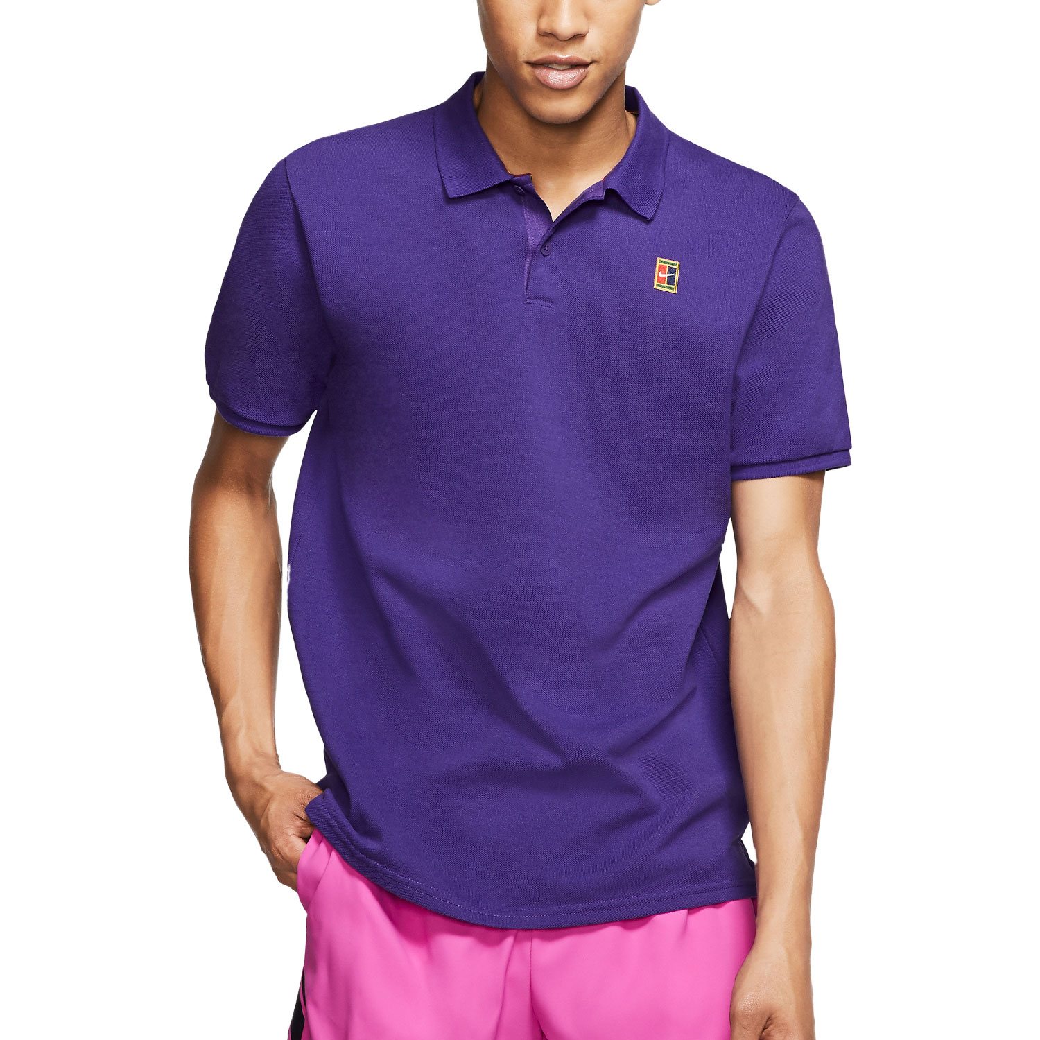 Nike Court Heritage Polo da Tennis Uomo - Court Purple/White