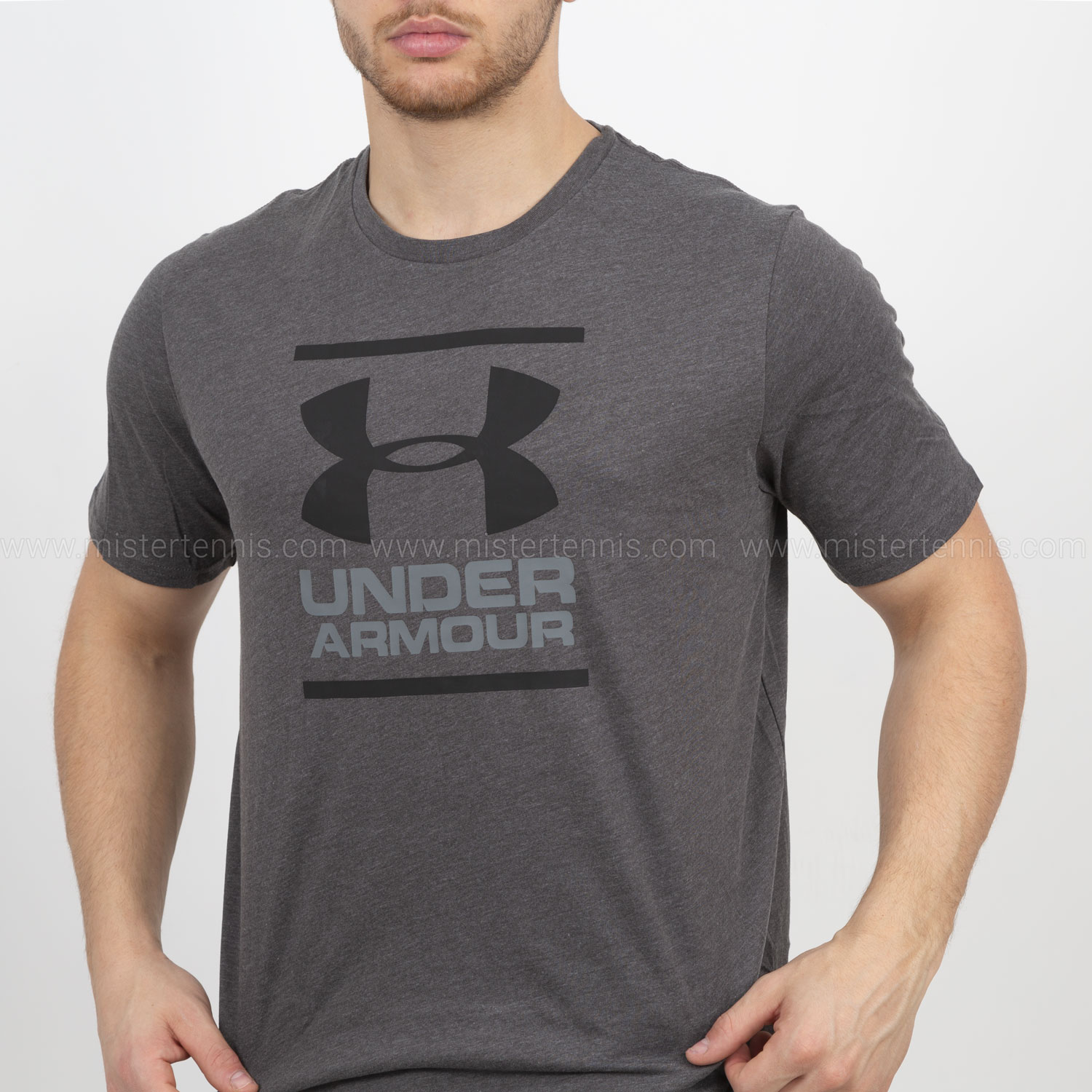 Under Armour Foundation Camiseta Hombre - Dark Grey/Black