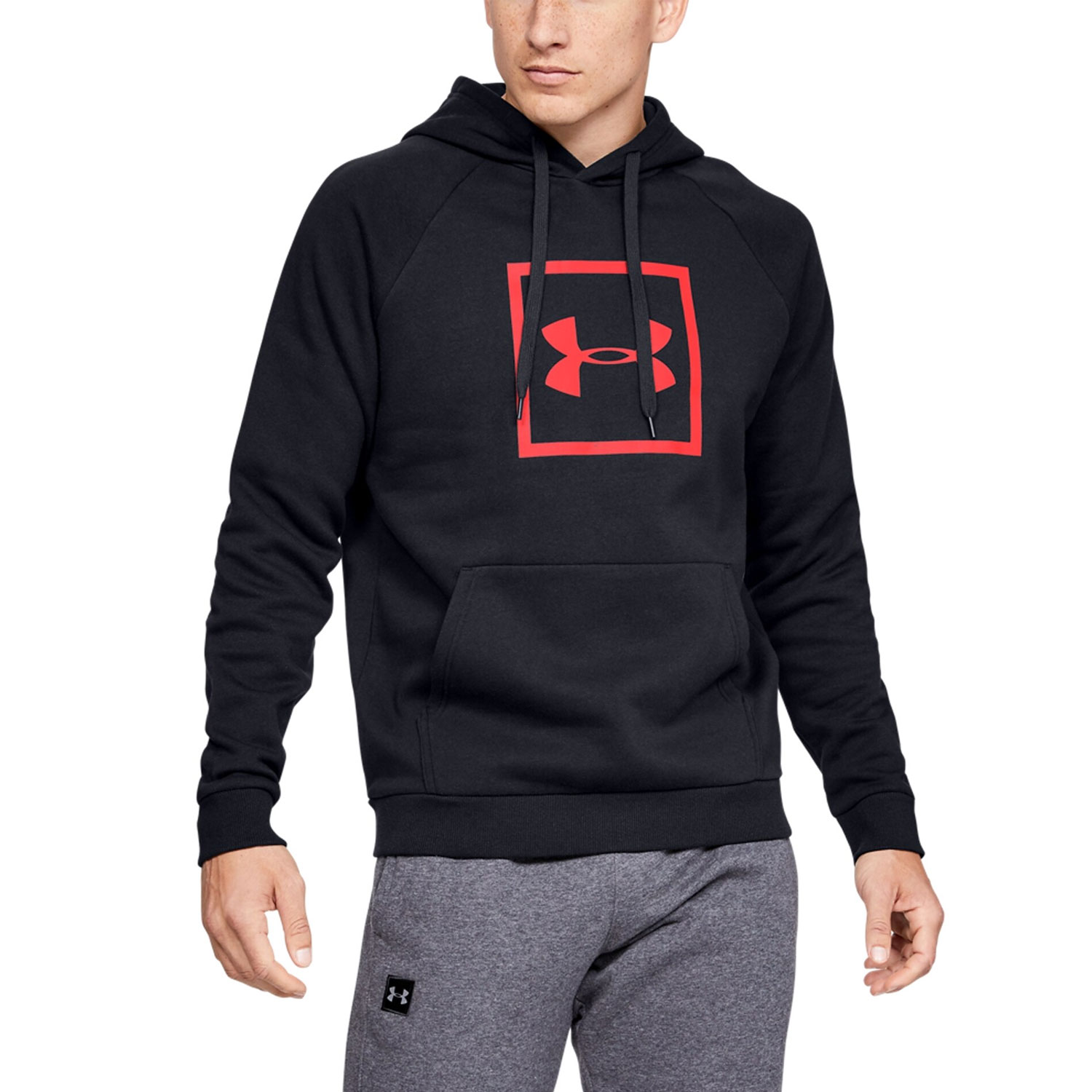 men's ua rival fleece logo hoodie