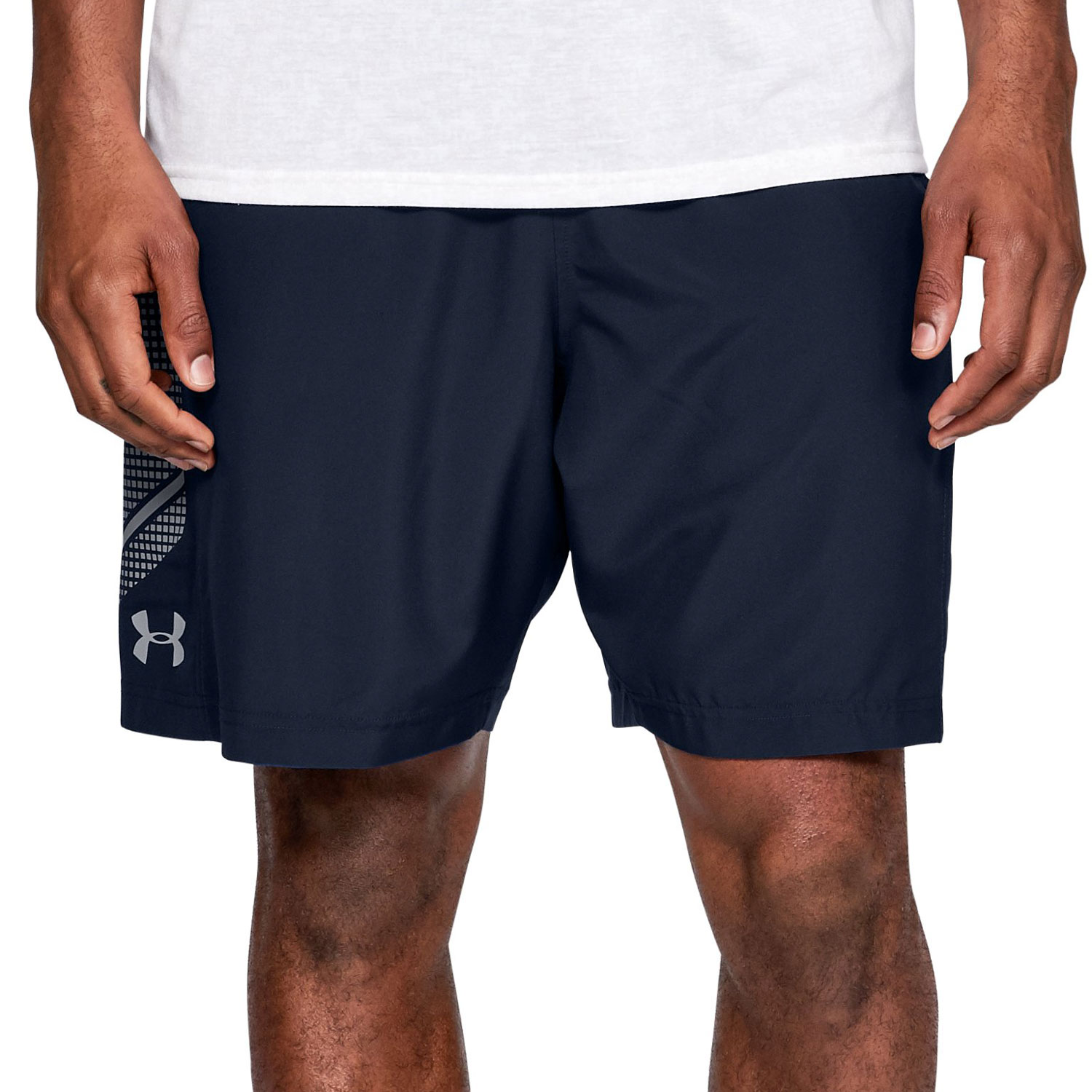 light blue under armour shorts