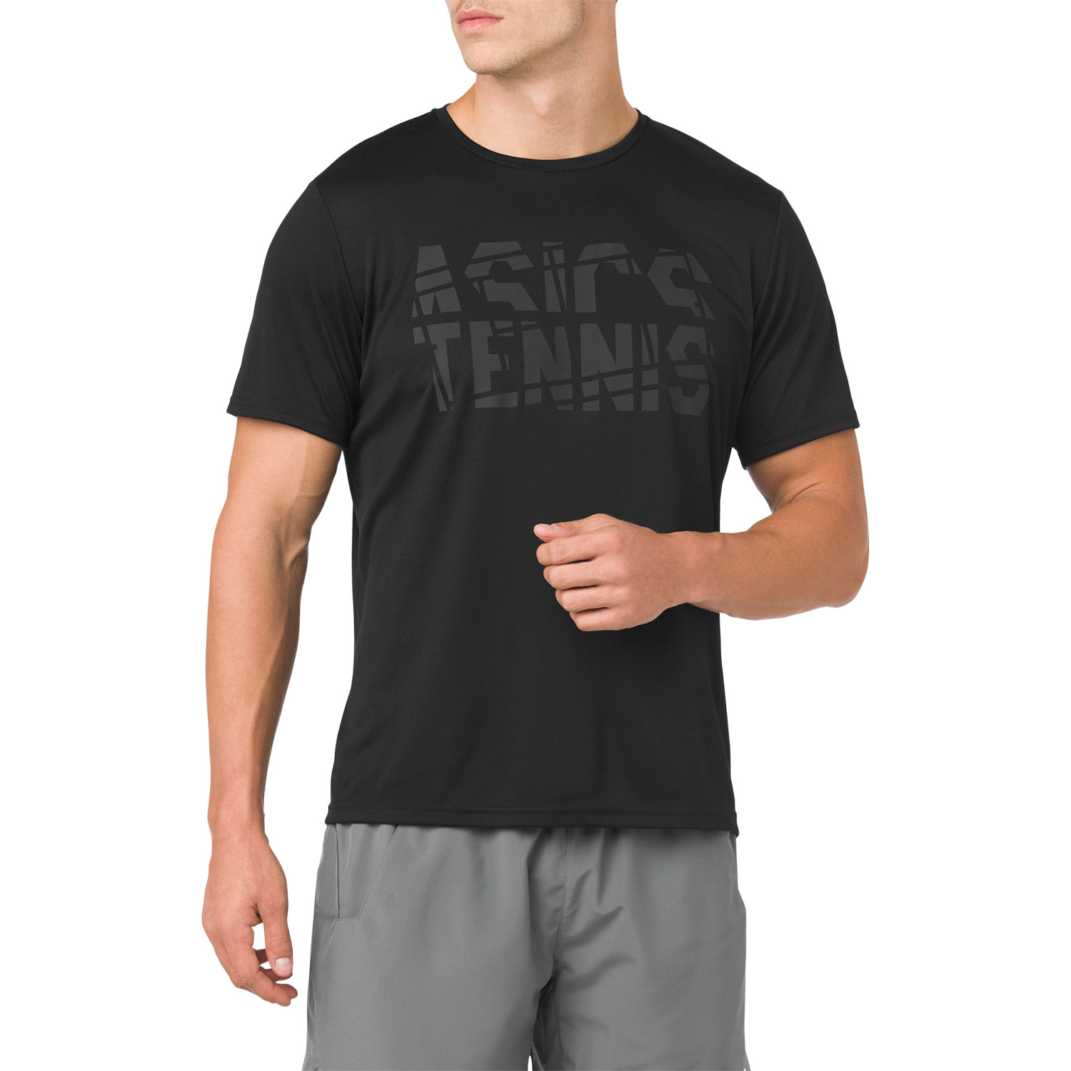 magliette asics uomo nero