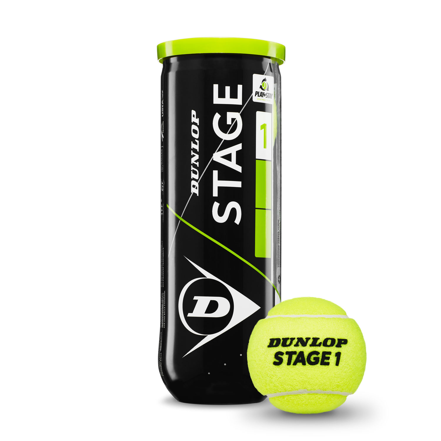 Dunlop Stage 1 Green - 3 Ball Can
