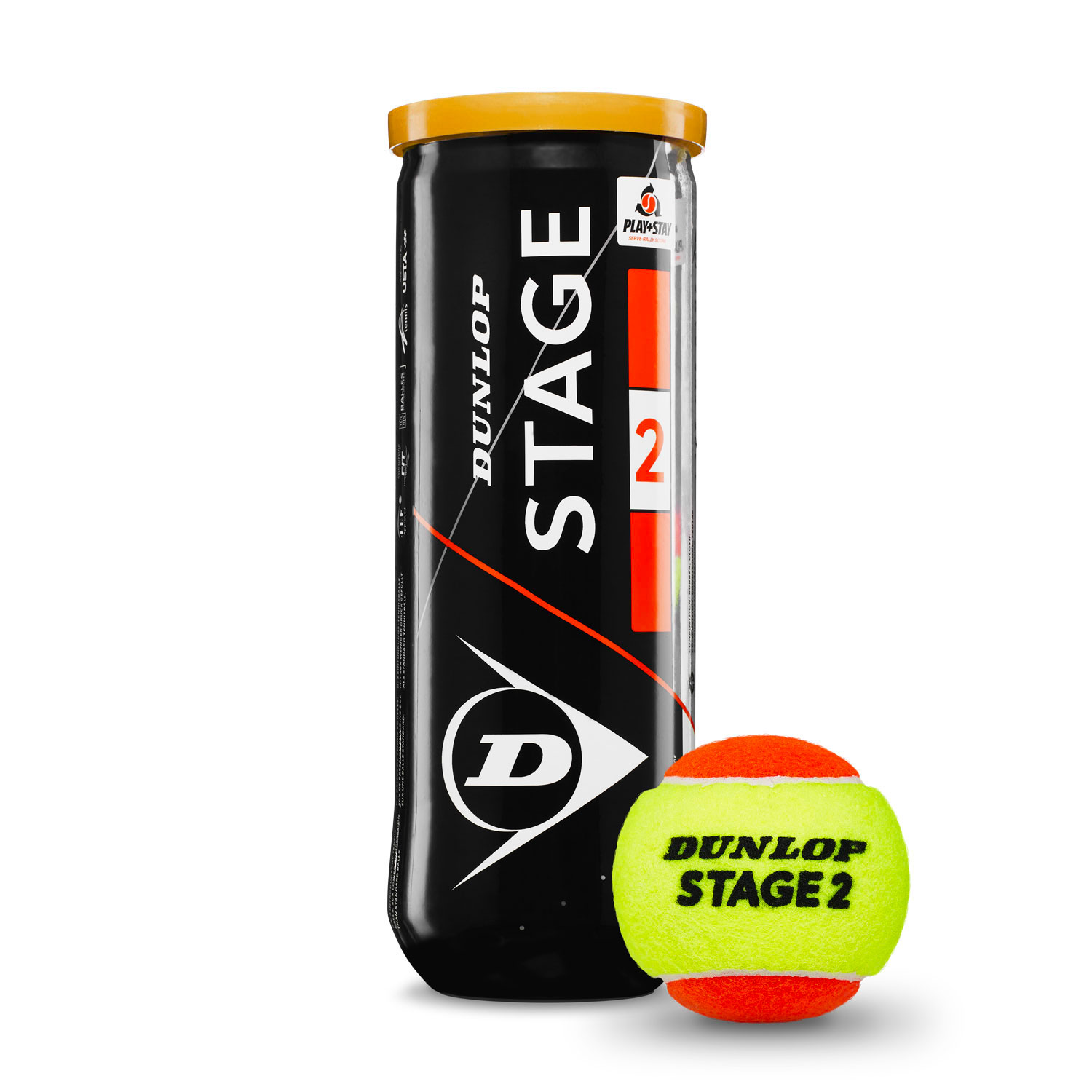 Dunlop Tubo 3 palline tennis Tour professionali con tecnologia HI VIS 