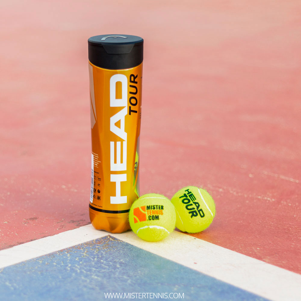 Head Tour Mister Tennis Logo - 4 Ball Can