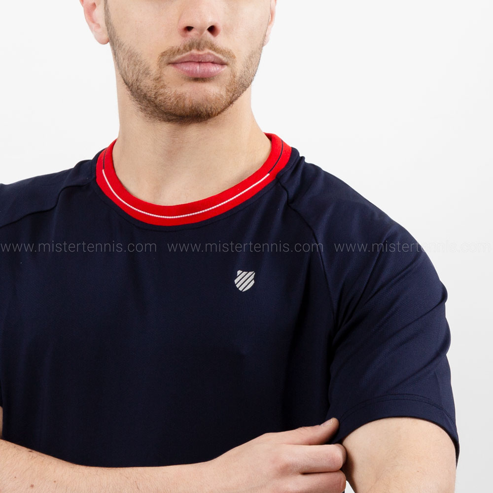 K-Swiss Heritage Classic T-Shirt - Navy/Red
