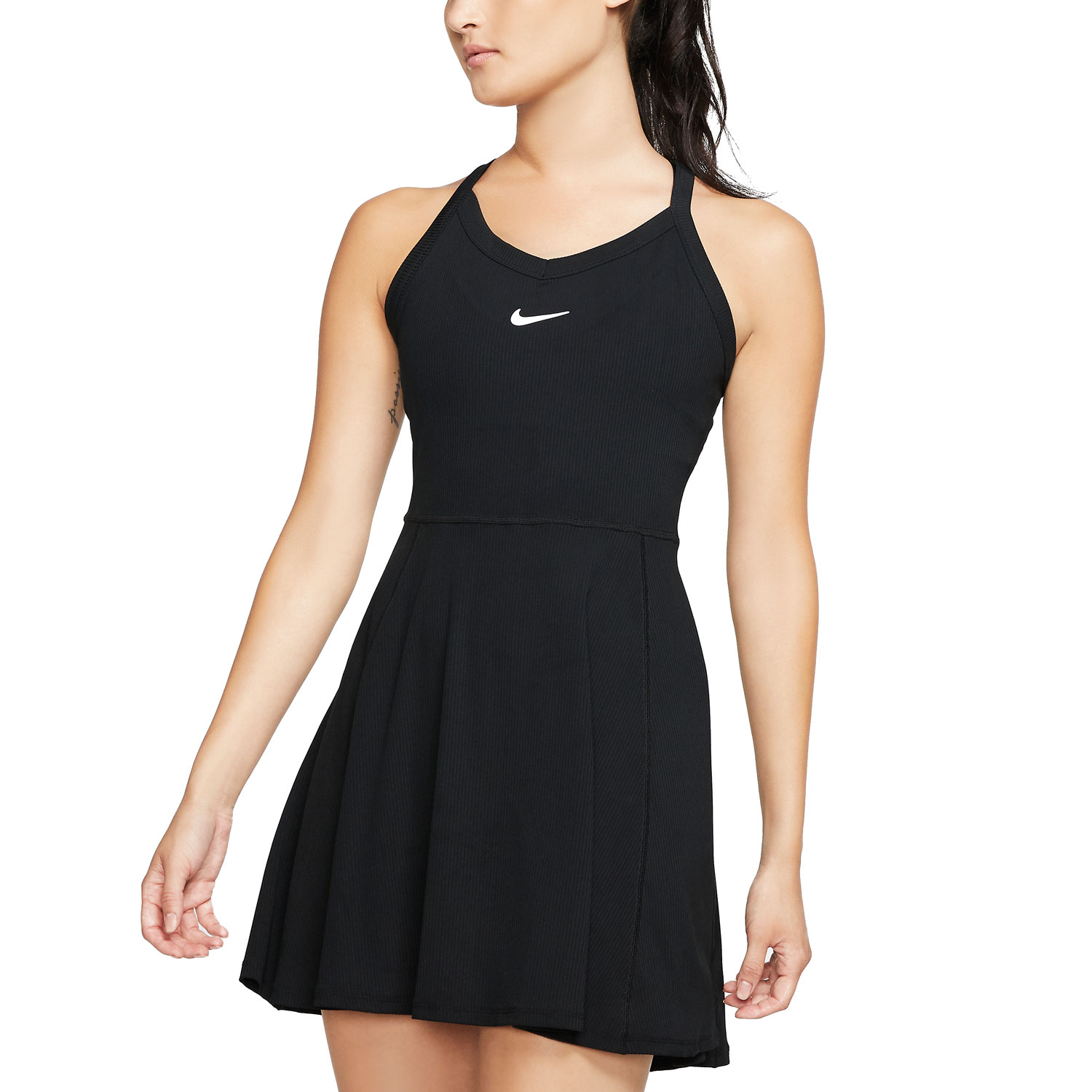 Nike Court Dri-FIT Vestito da Tennis Donna - Black/White