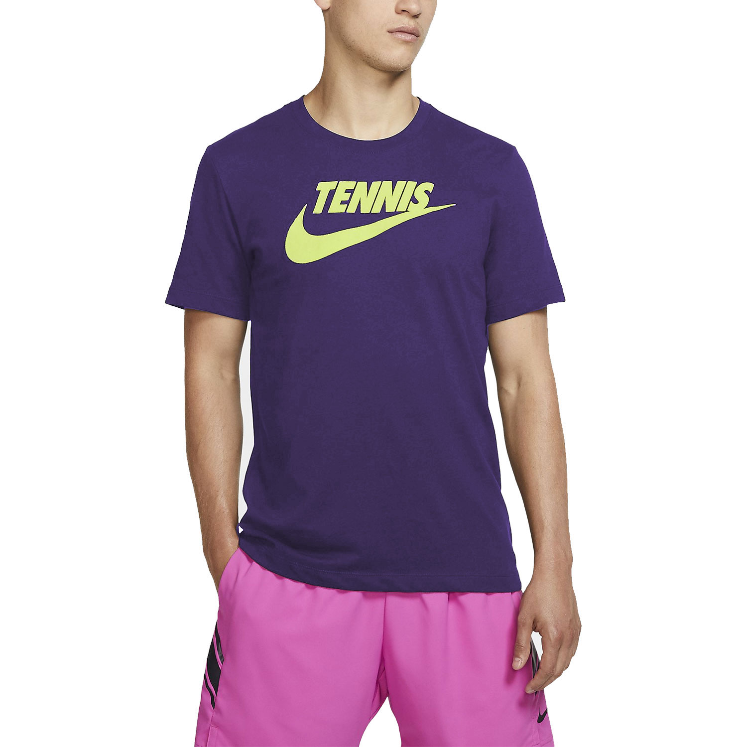 Nike Court Dri-FIT Maglietta Tennis Uomo - Court Purple/Volt