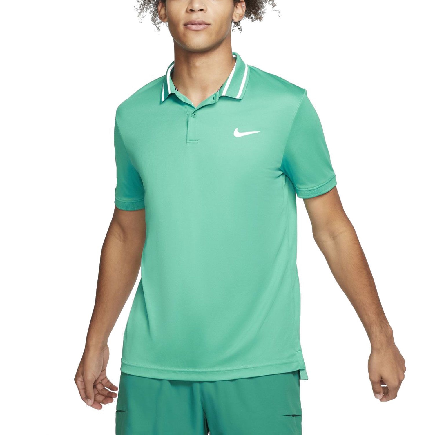 nike neptune green polo