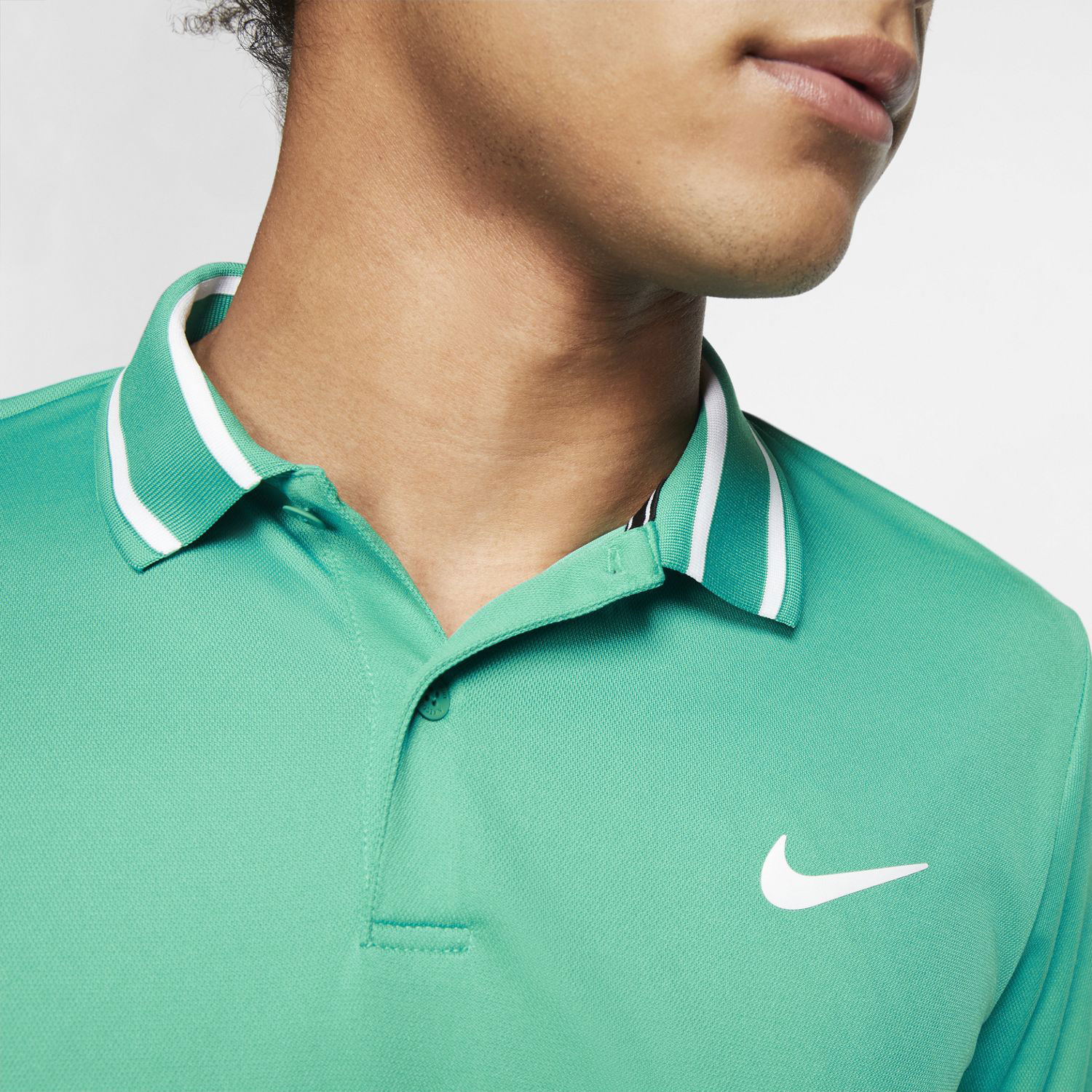 nike neptune green polo
