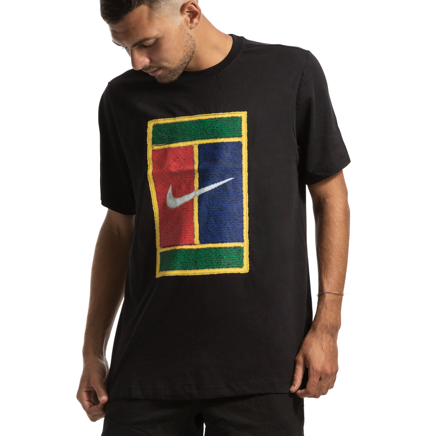 Nike Court Heritage Camiseta de Tenis Hombre - Black