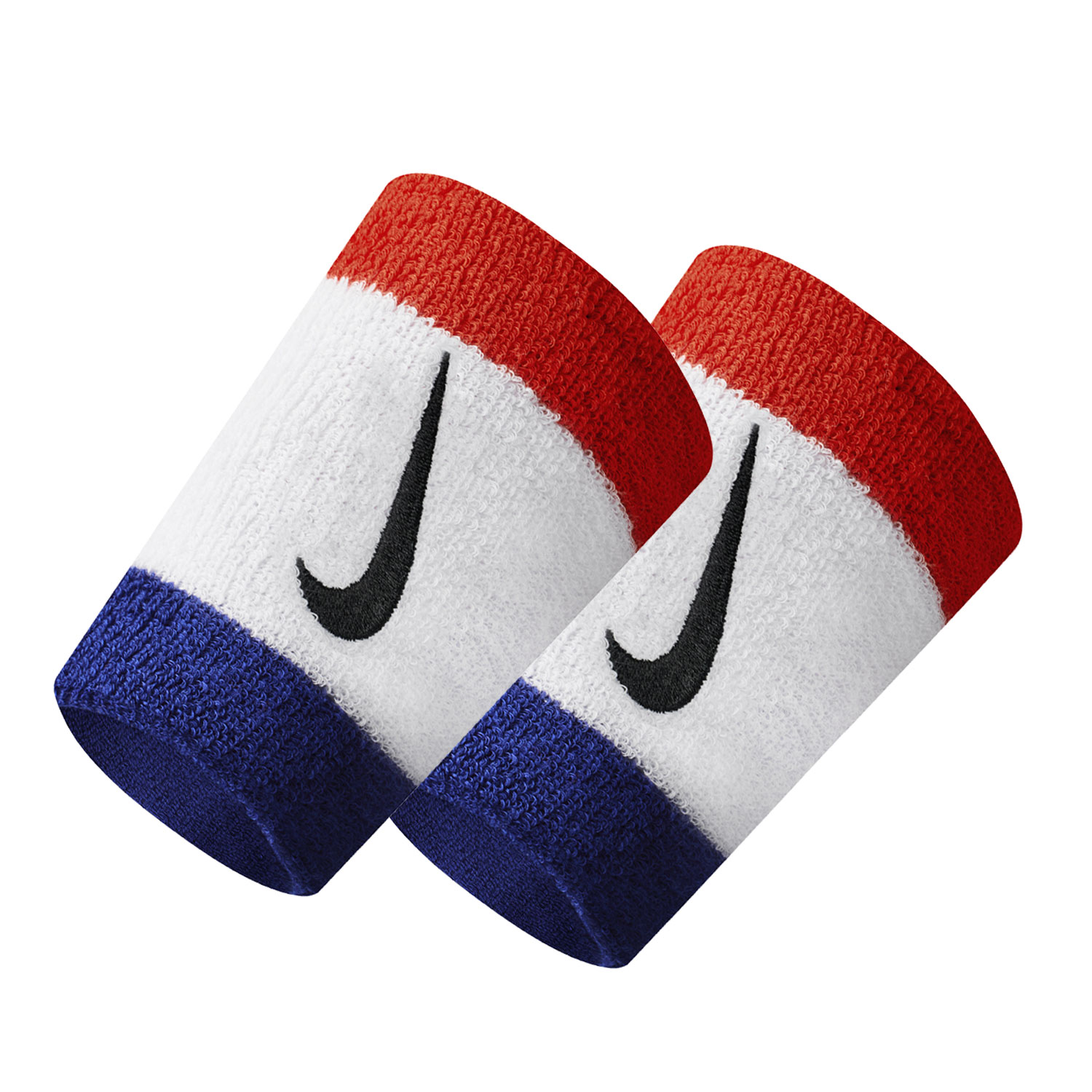 Nike Logo Big Wristbands - Blue/White/Red