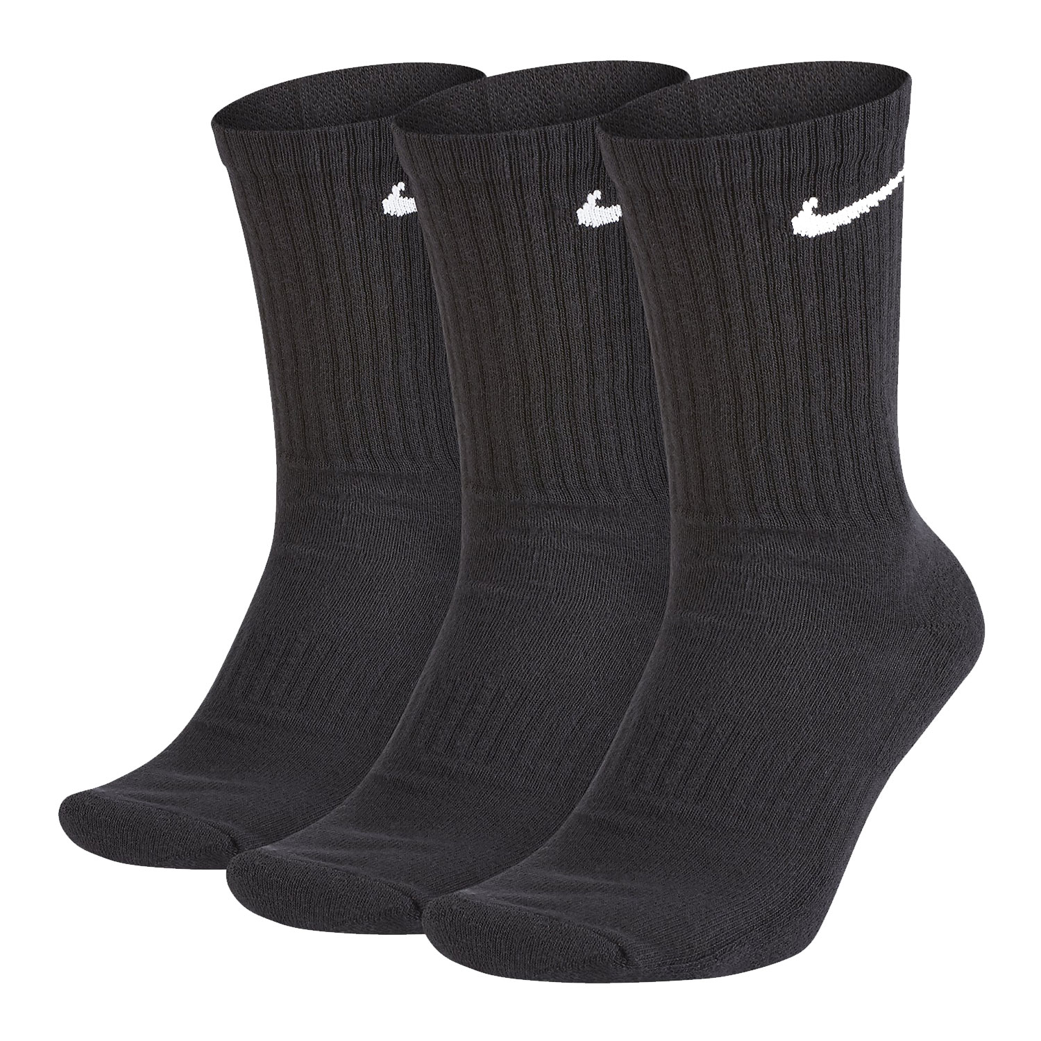 Nike Everyday Cushioned Crew x 3 Calze - Black/White