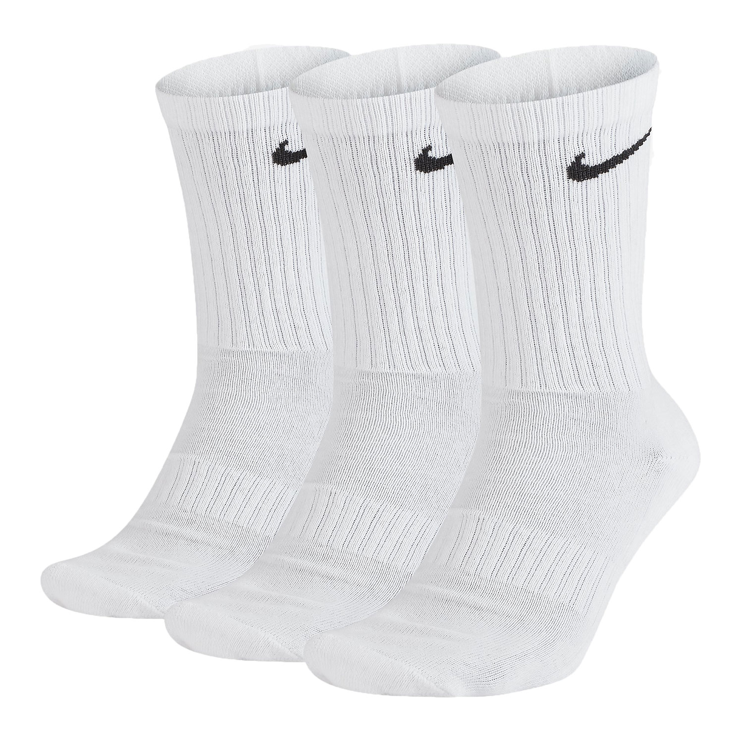 Nike Cushioned Crew Calcetines - White/Black