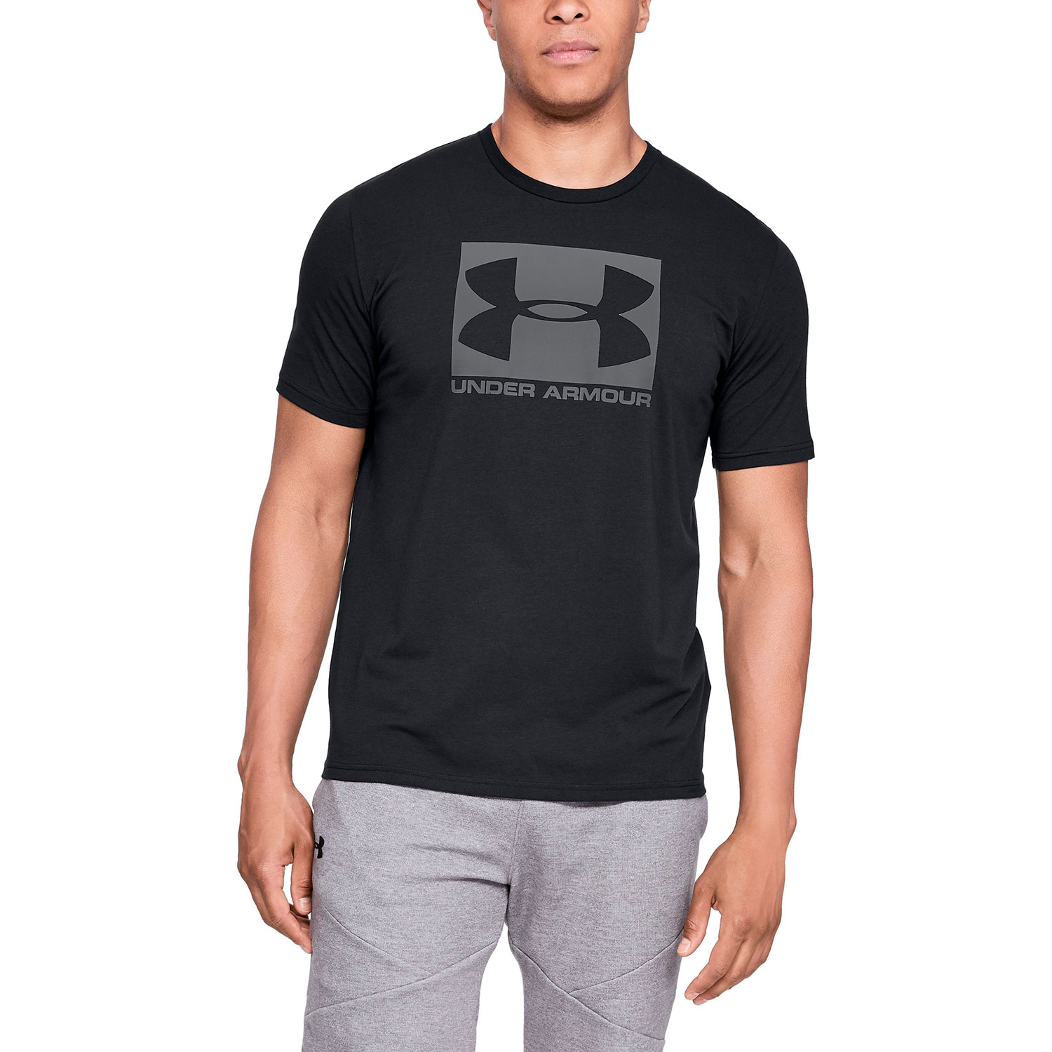 Under Armour Boxed Sportstyle T-Shirt - Black/Grey