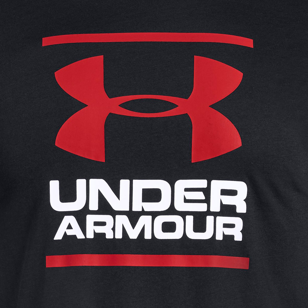 black and red under armour t shirt