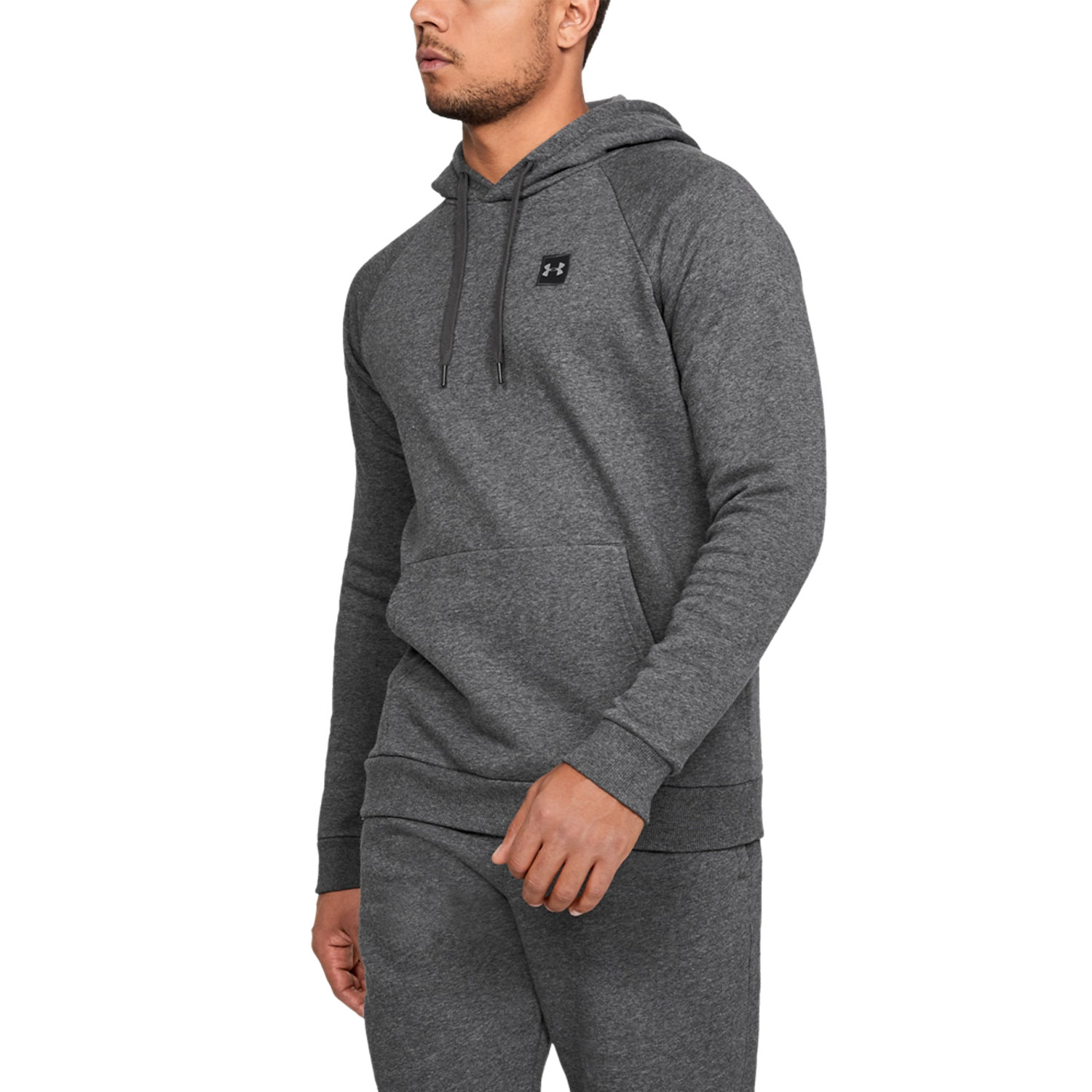 mens gray under armour hoodie