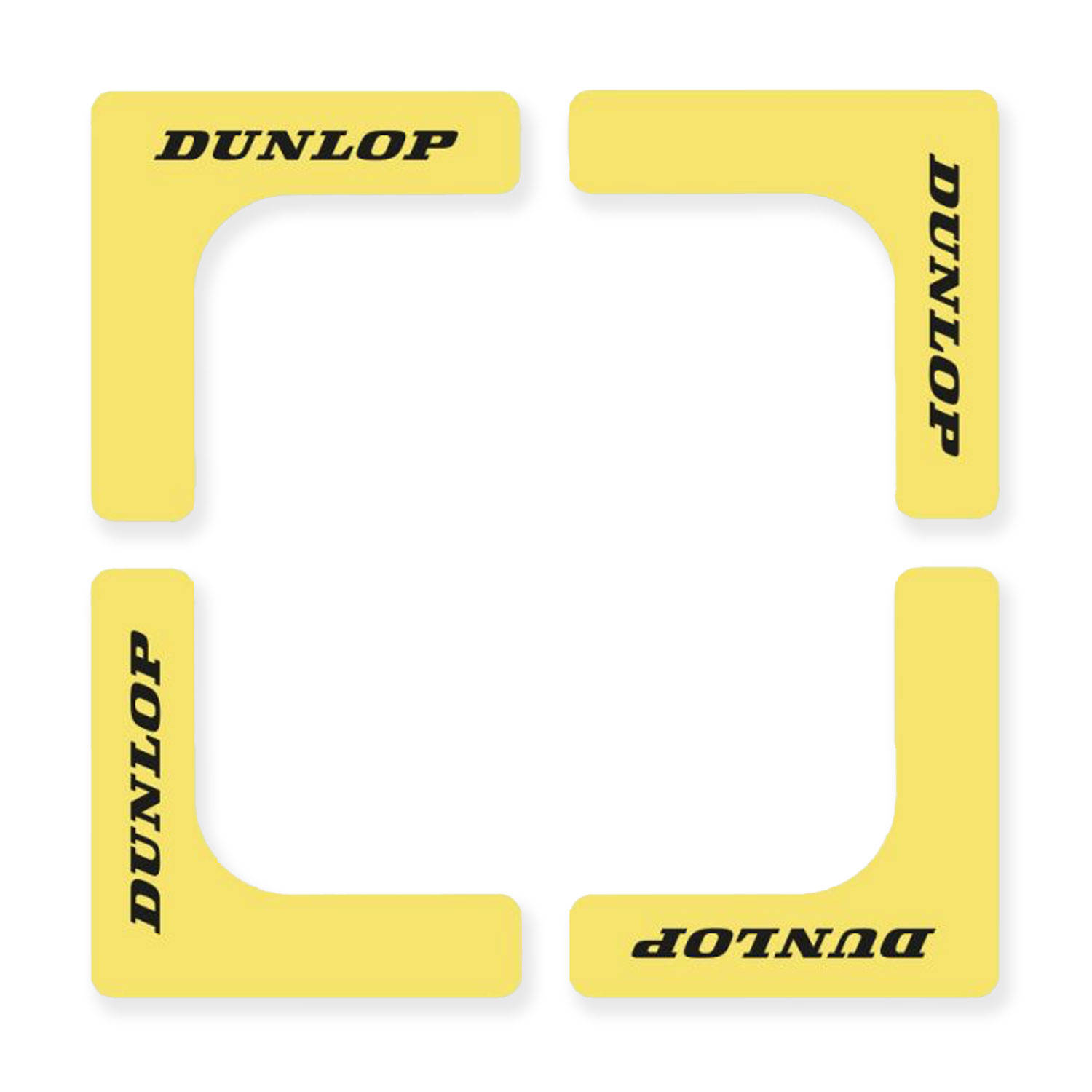 Dunlop Court Edges - Yellow