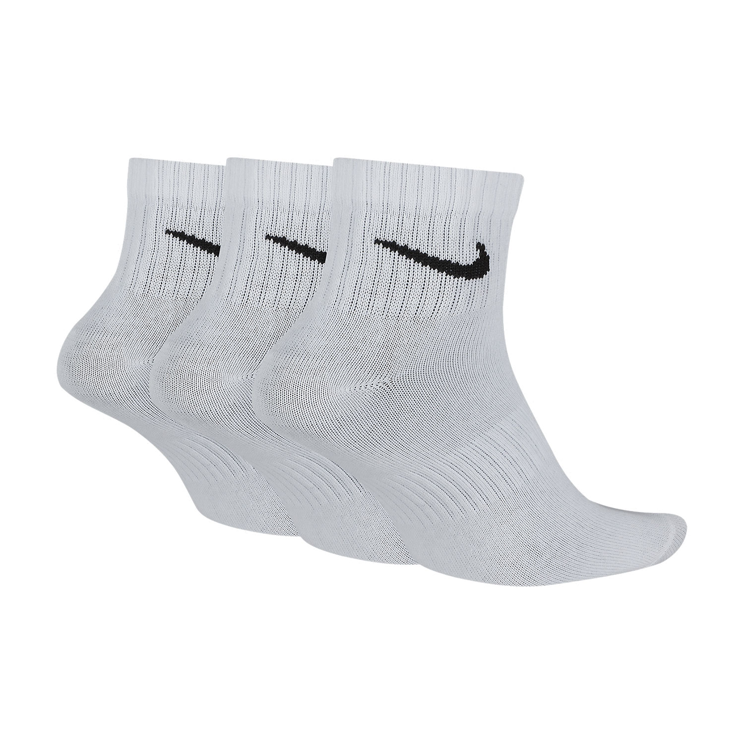 Nike Everyday Light Weight x 3 Socks - White/Black