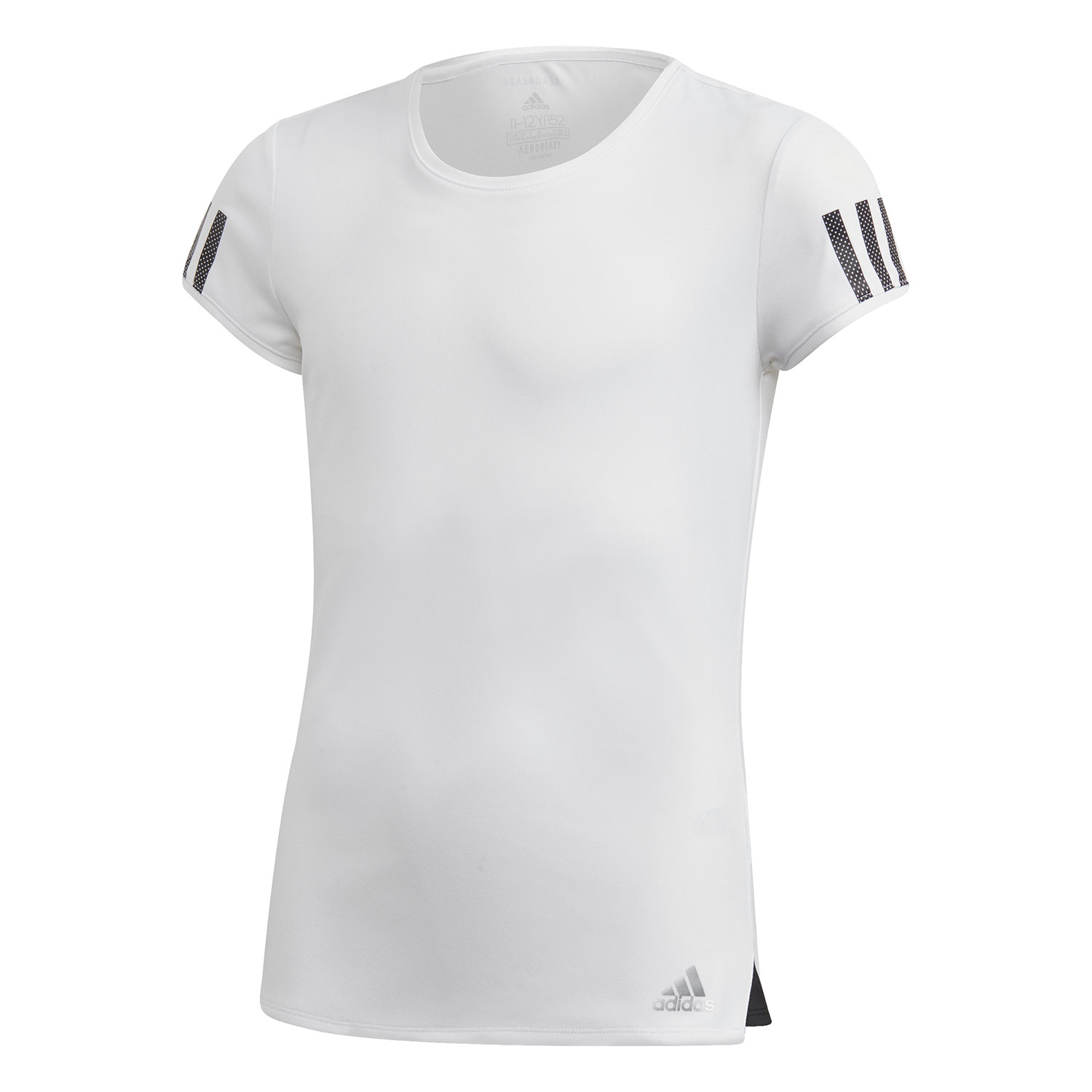 white and silver adidas shirt