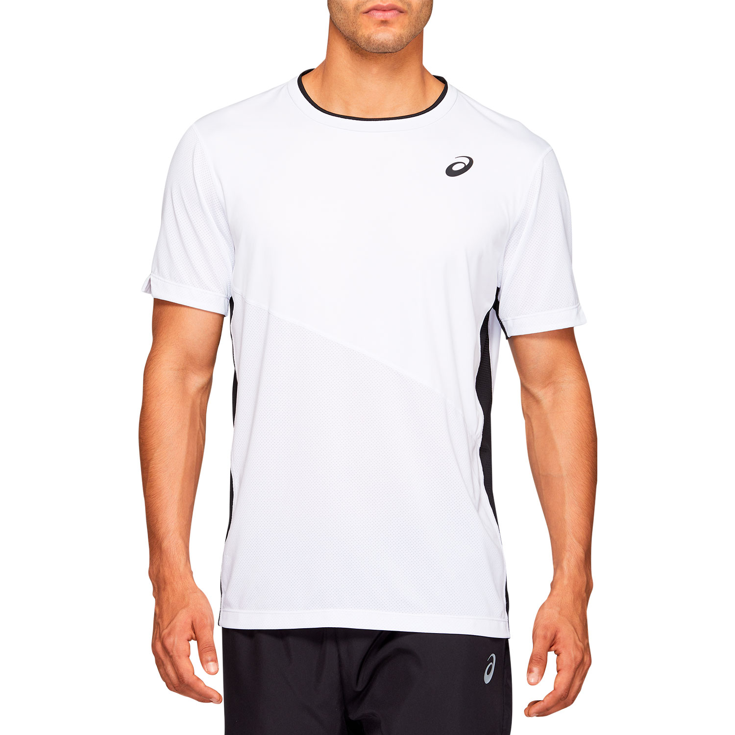 Asics Club Maglietta da Tennis Uomo - Brilliant White