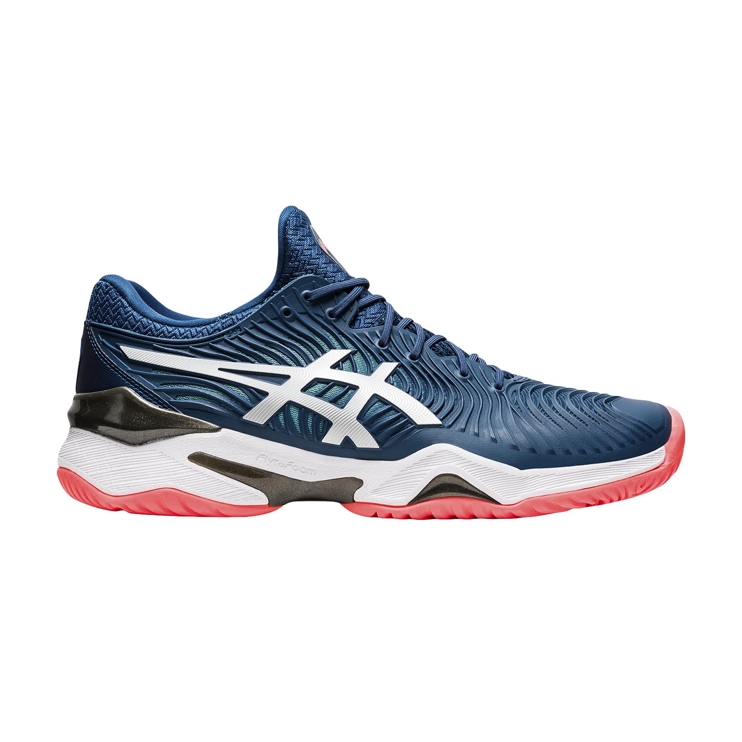 asics court ff 2 white mako blue