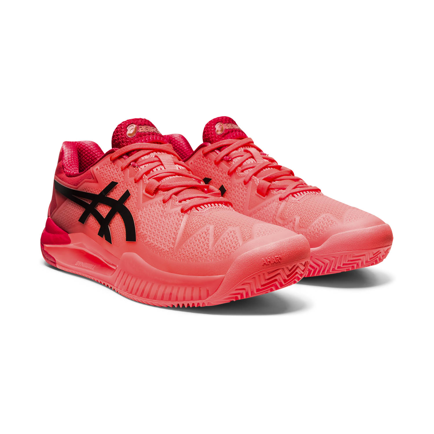 Asics Gel Resolution 8 Clay Men's Tennis Shoes - Sunrise Red