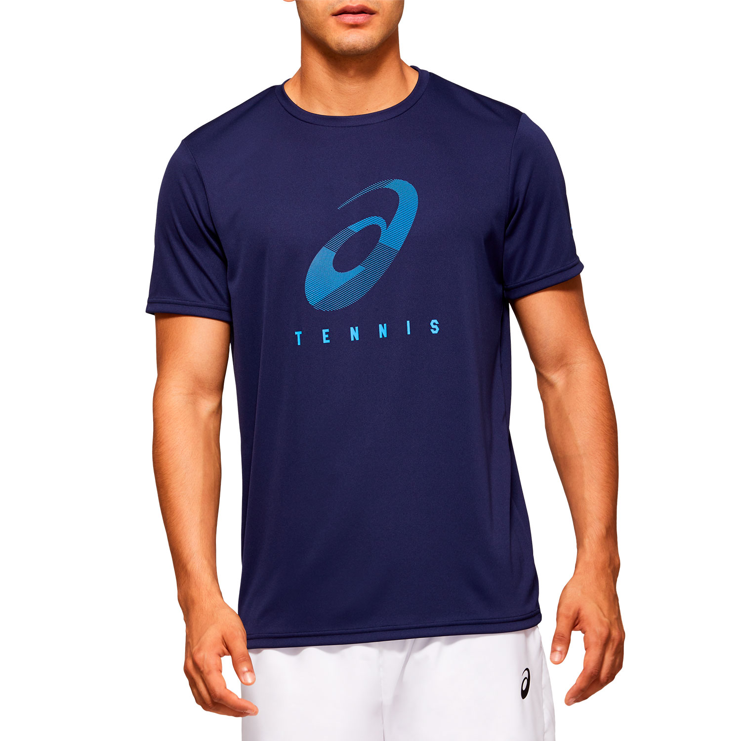 Asics Spiral Camiseta de Tenis Hombre Peacoat