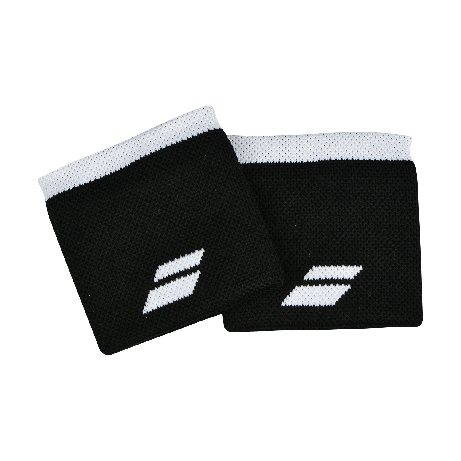 Babolat Logo Small Wristbands - Black/White