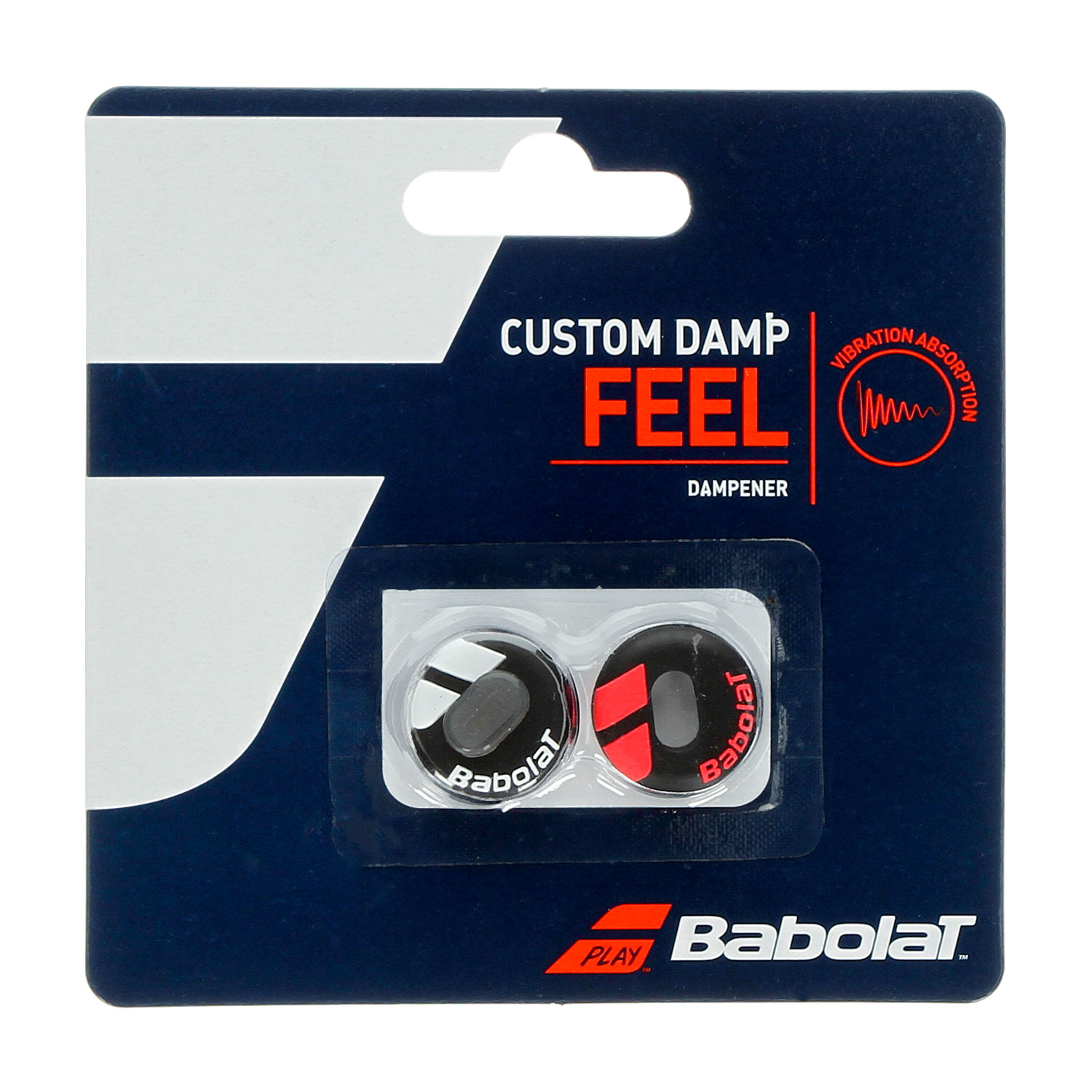 Babolat Custom x 2 Antivibradores - Black/Red