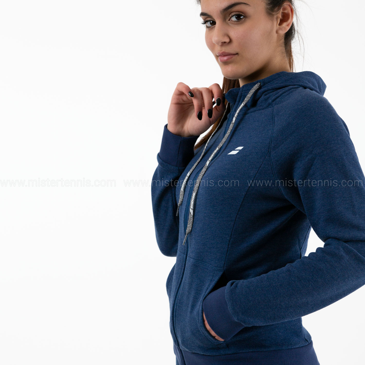 Babolat Exercise Logo Hoodie - Estate Blue Heather