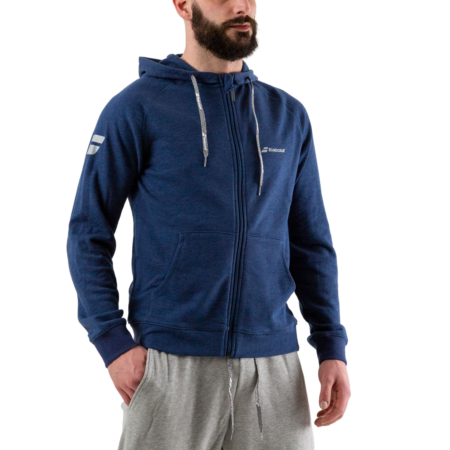 Babolat Exercise Zip Hoodie - Estate Blue Heather