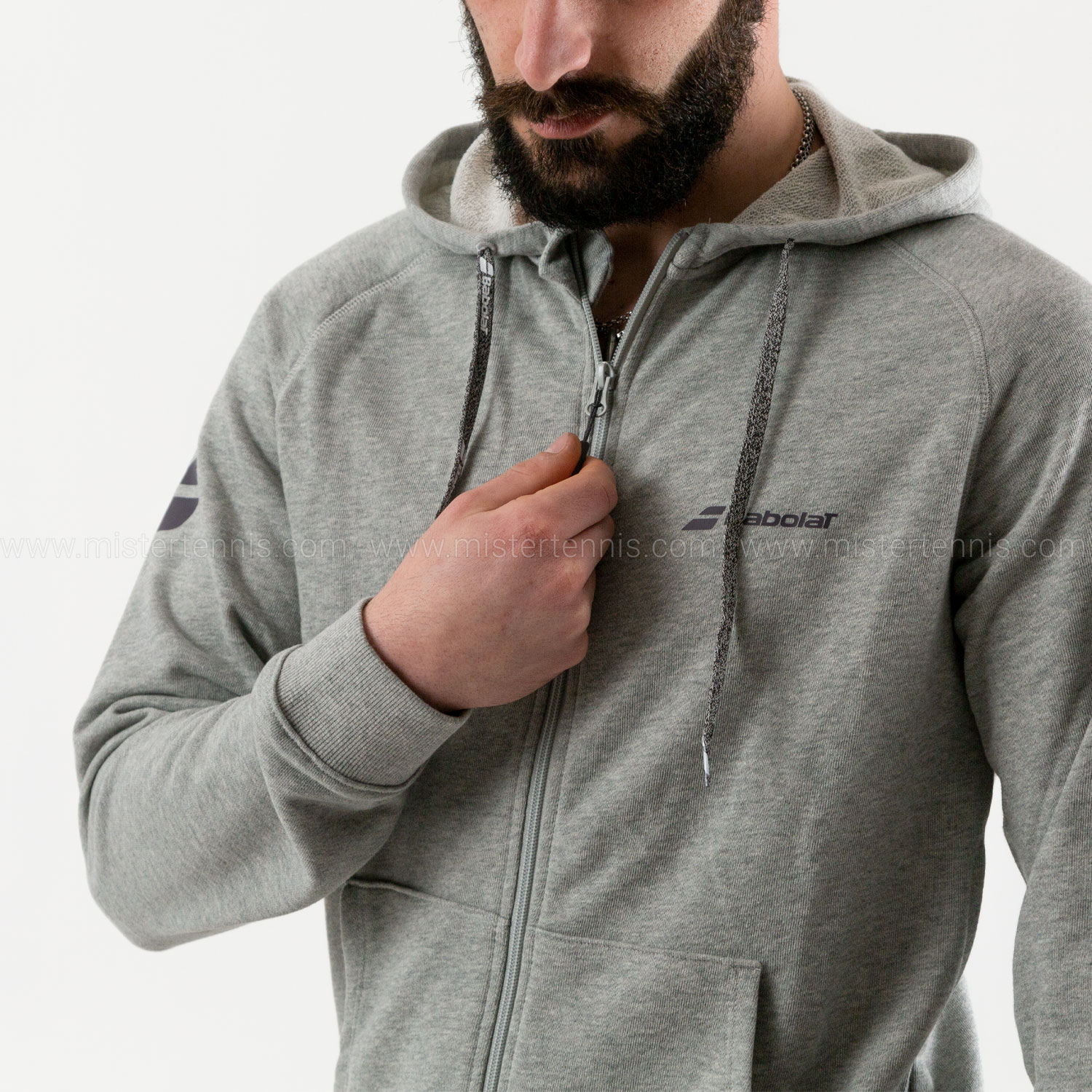 Babolat Exercise Zip Hoodie - High Rise Heather