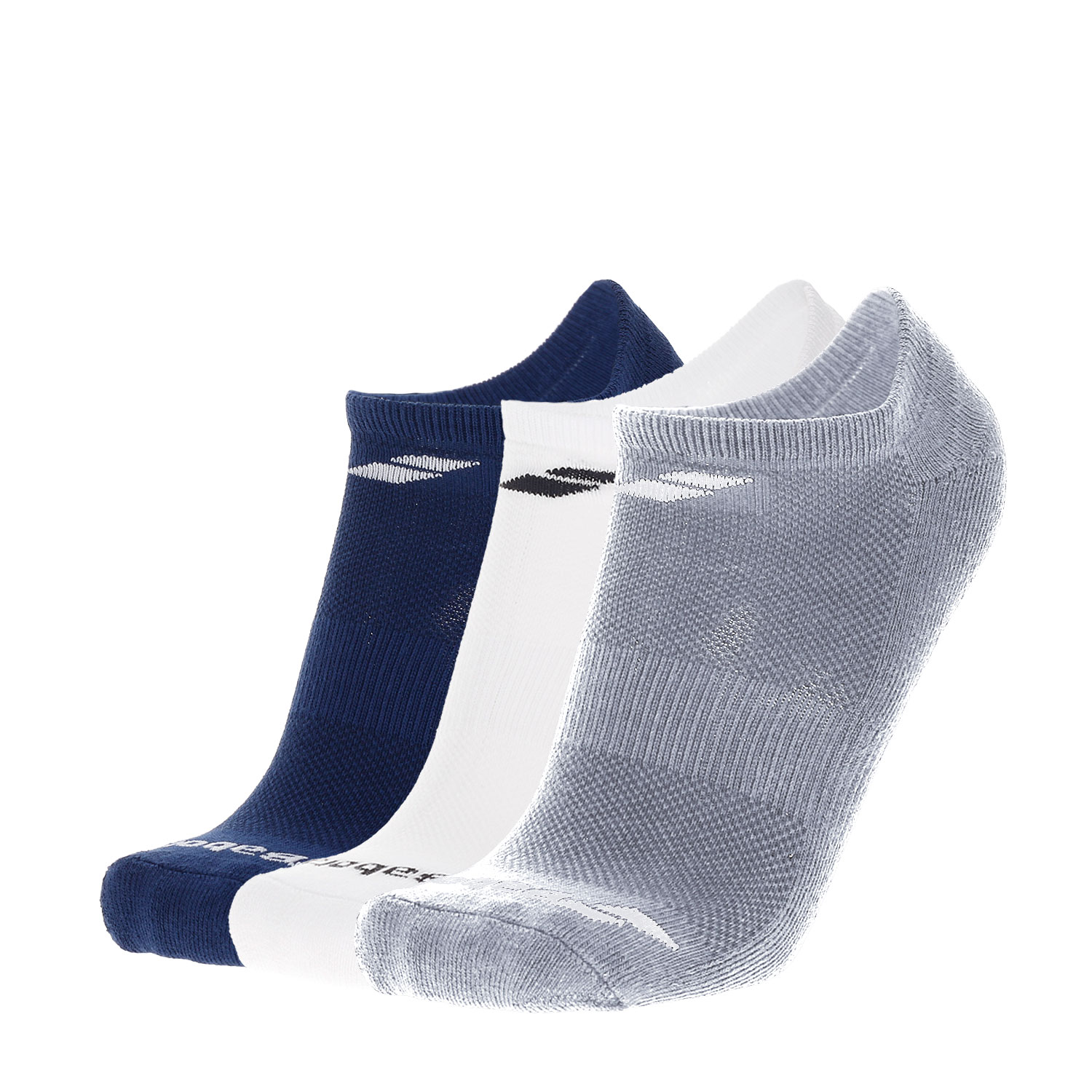 Babolat Tech x 3 Socks Junior - White/Estate Blue/Grey