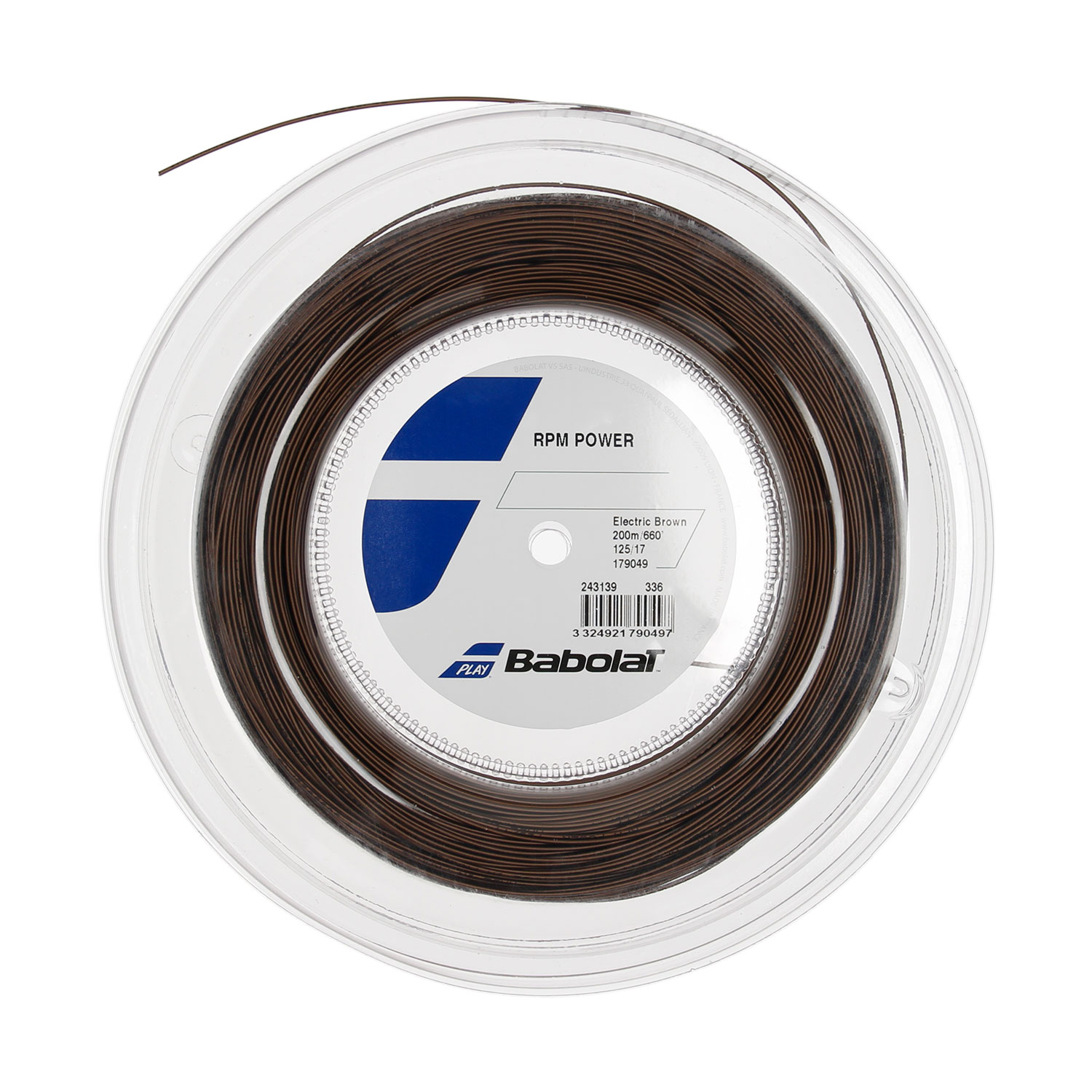 Babolat RPM Power 1.25 Matassa 200 m - Electric Brown