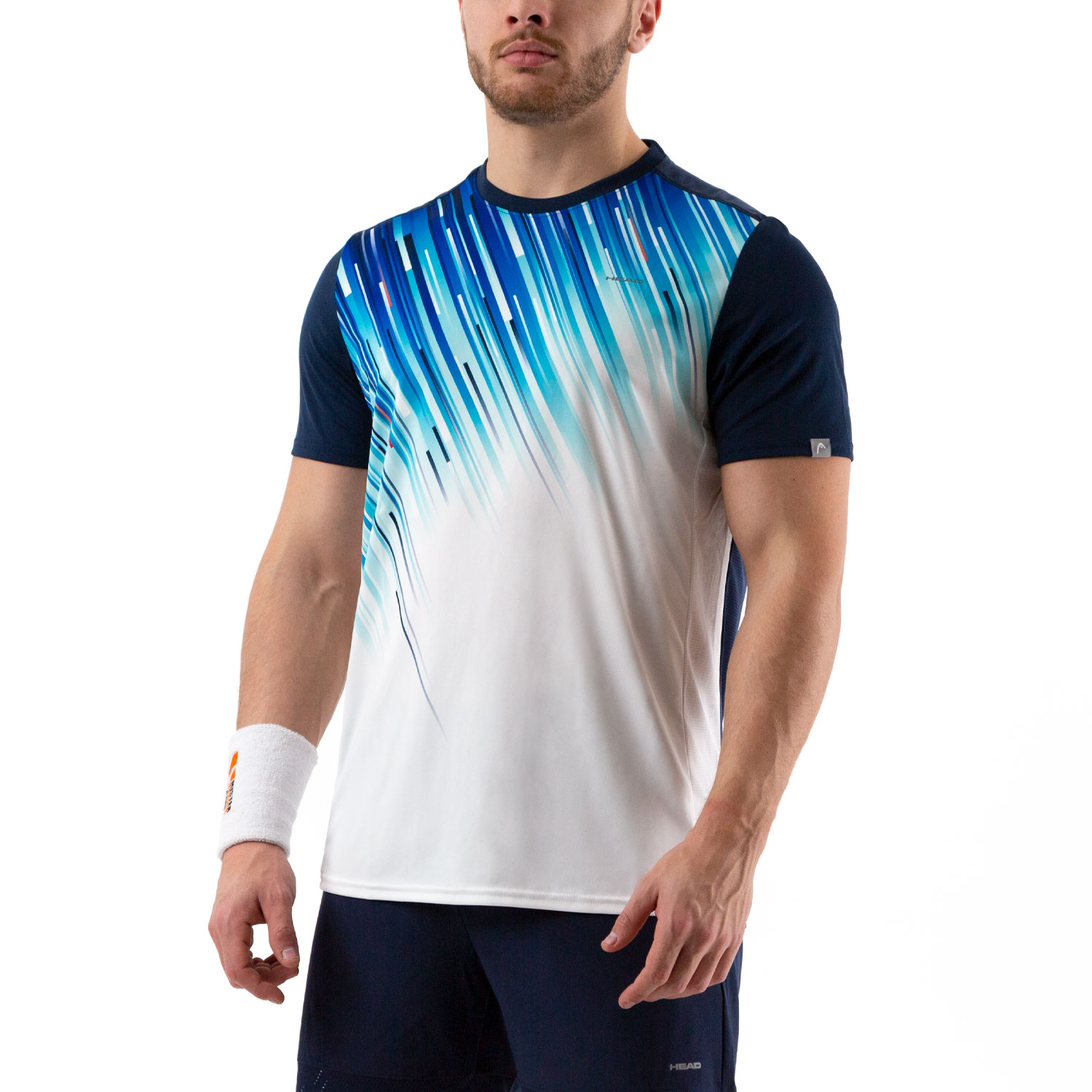 Head Slider Men's Tennis TShirt Dark Blue/Royal Blue