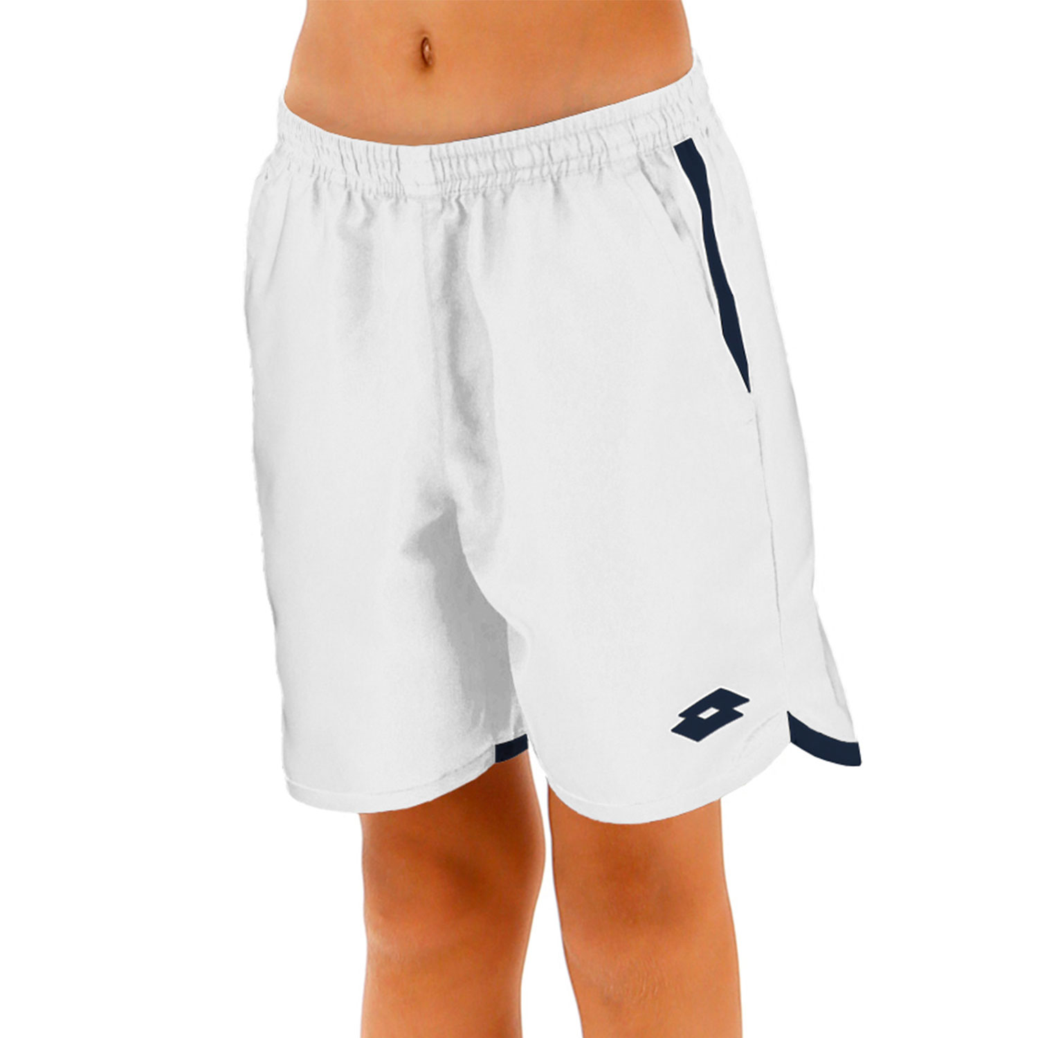 Lotto Squadra Pantaloncini da Tennis Bambino - Brilliant White