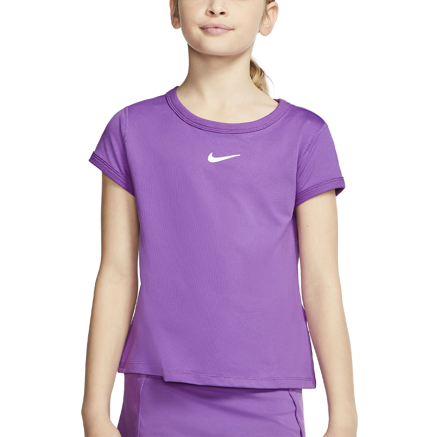 Nike Court Dri-FIT Camiseta de Tenis Niña - Purple Nebula
