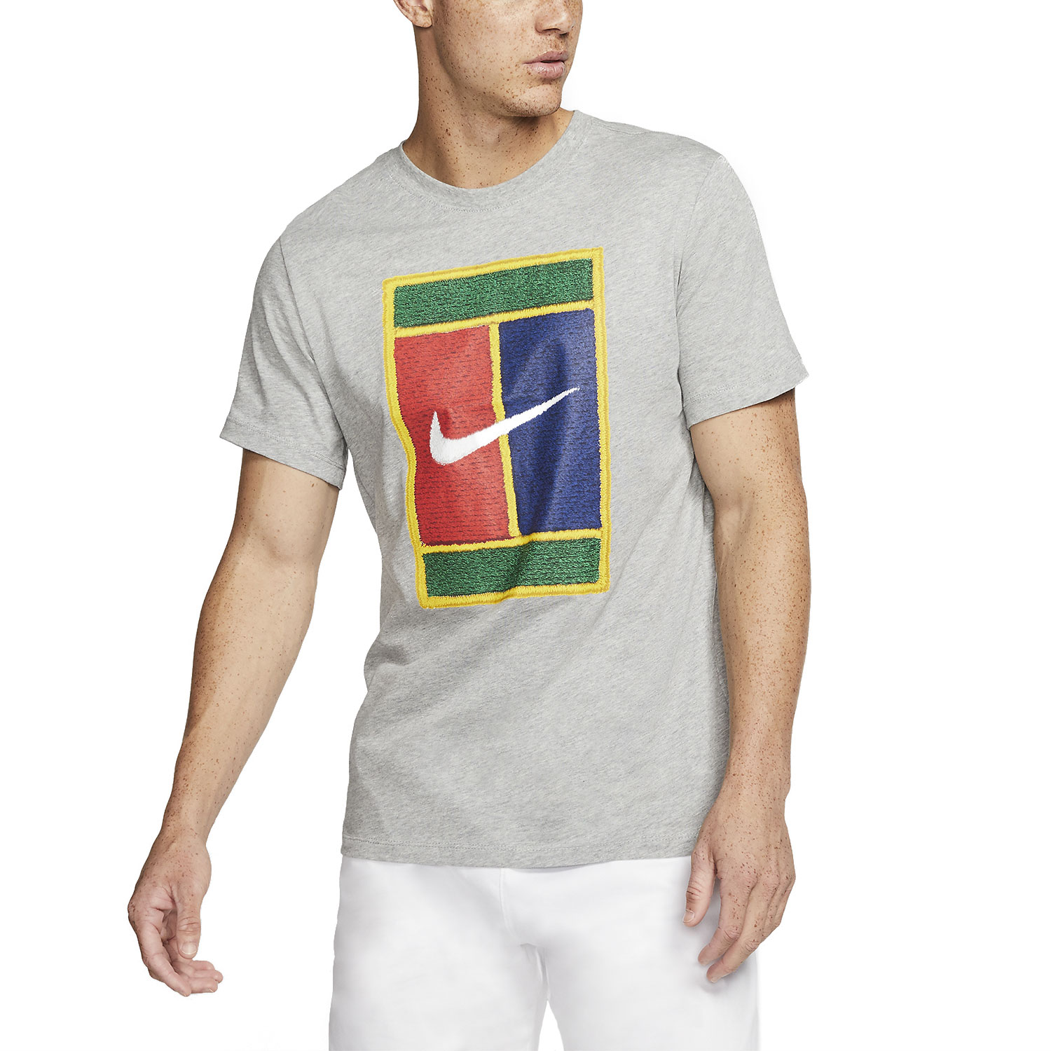 Nike Court Heritage Camiseta de Tenis Hombre - Dark Grey
