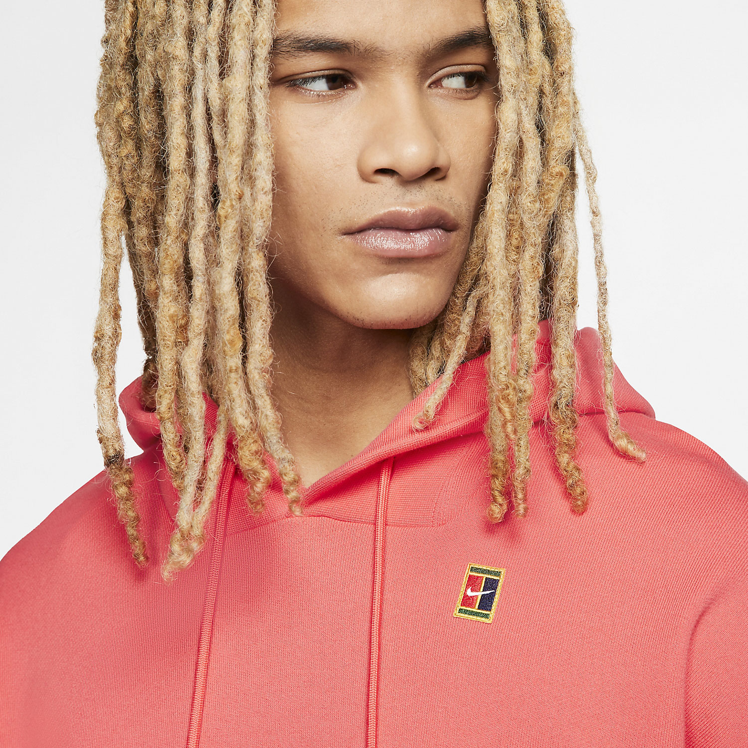 Nike Fleece Heritage Men s Tennis Hoodie Ember Glow