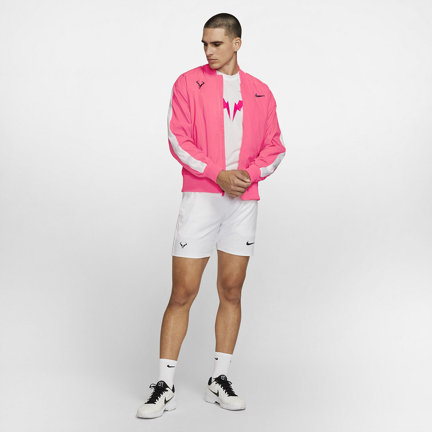 Nike Rafa Men's Tennis Jacket - Digital Pink/Gridiron