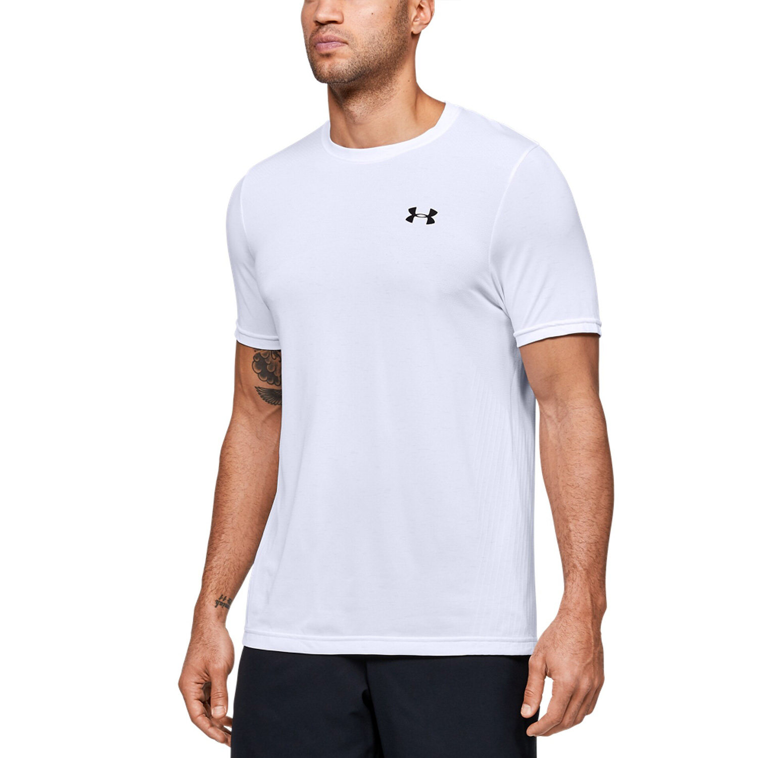 mens under armour white t shirt
